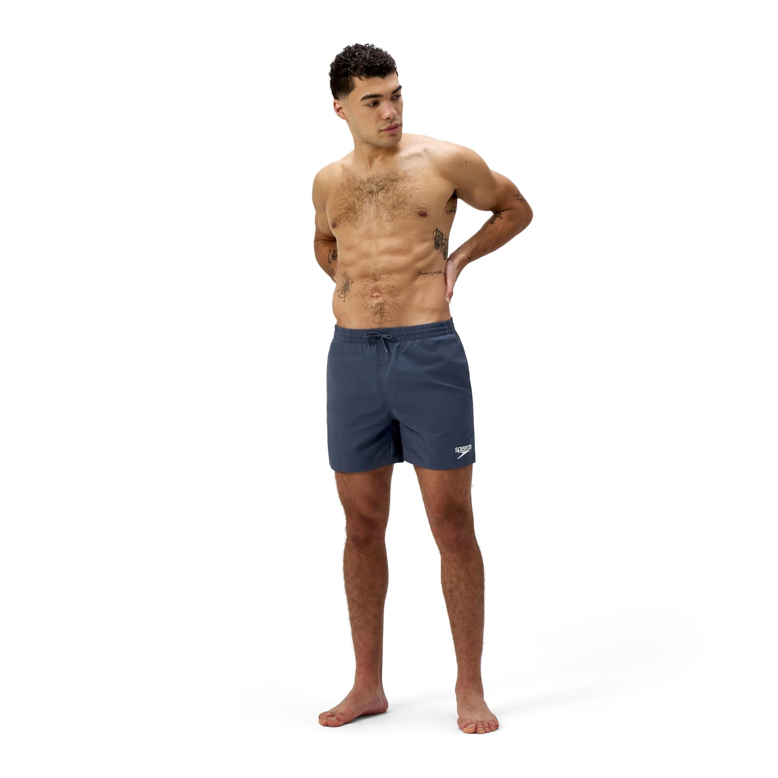 Speedo Men's 16" Watershort Swimming Trunks, Grey Lead/Black, XS - immagine 2