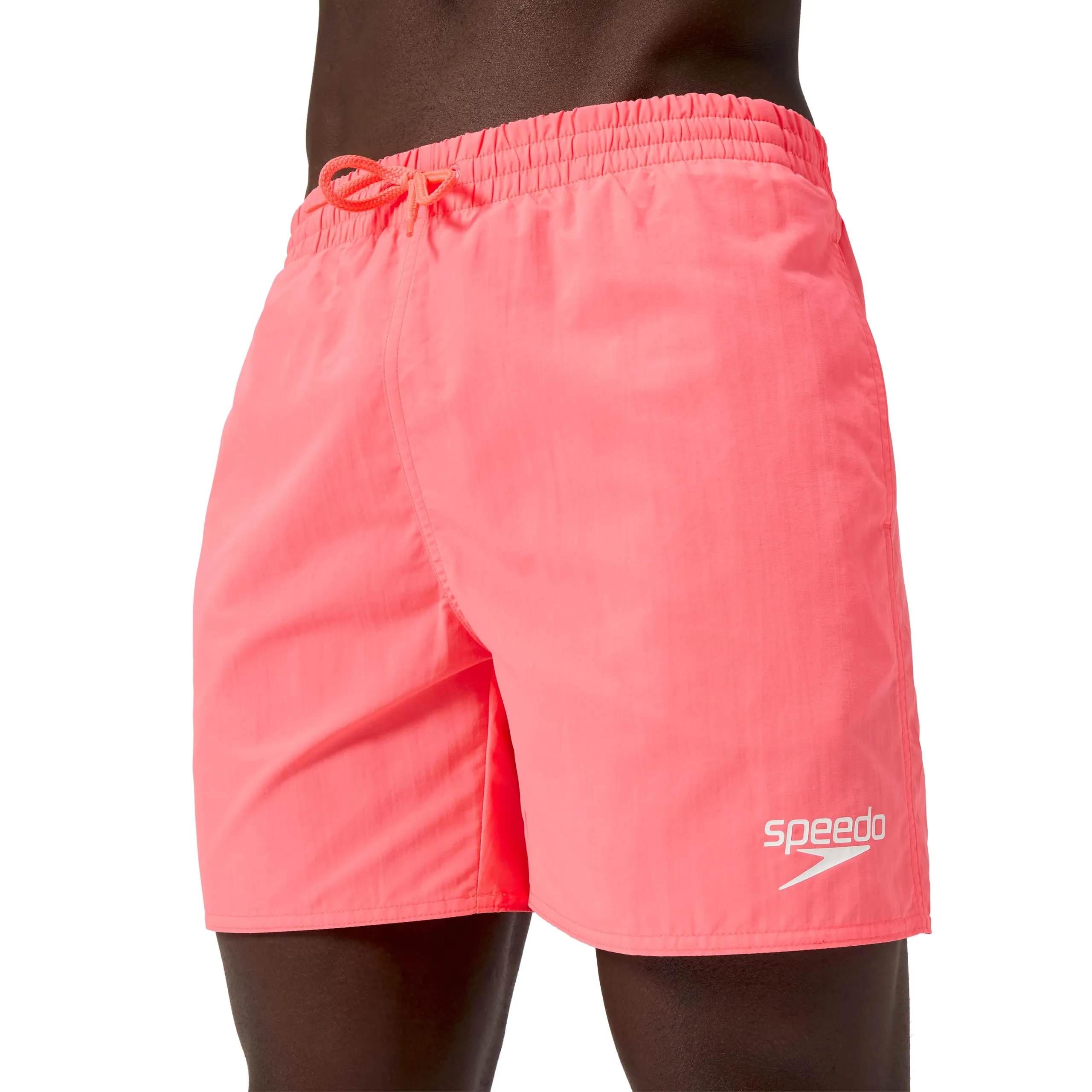 Speedo Men's 16" Watershort Swimming Trunks, Black/Neon Coral, XL - immagine 1