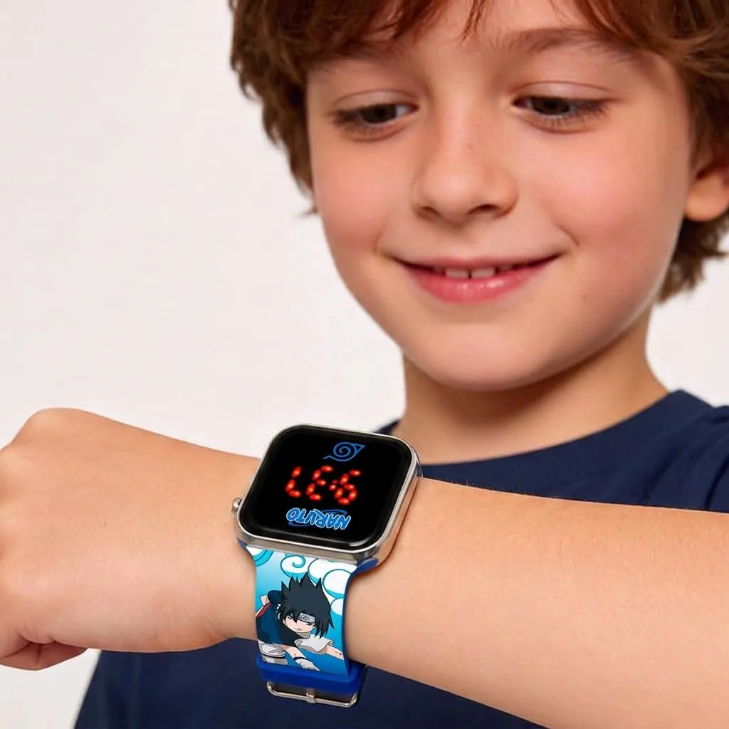 Kids Licensing Orologio Digitale a LED Naruto, Blu - immagine 5