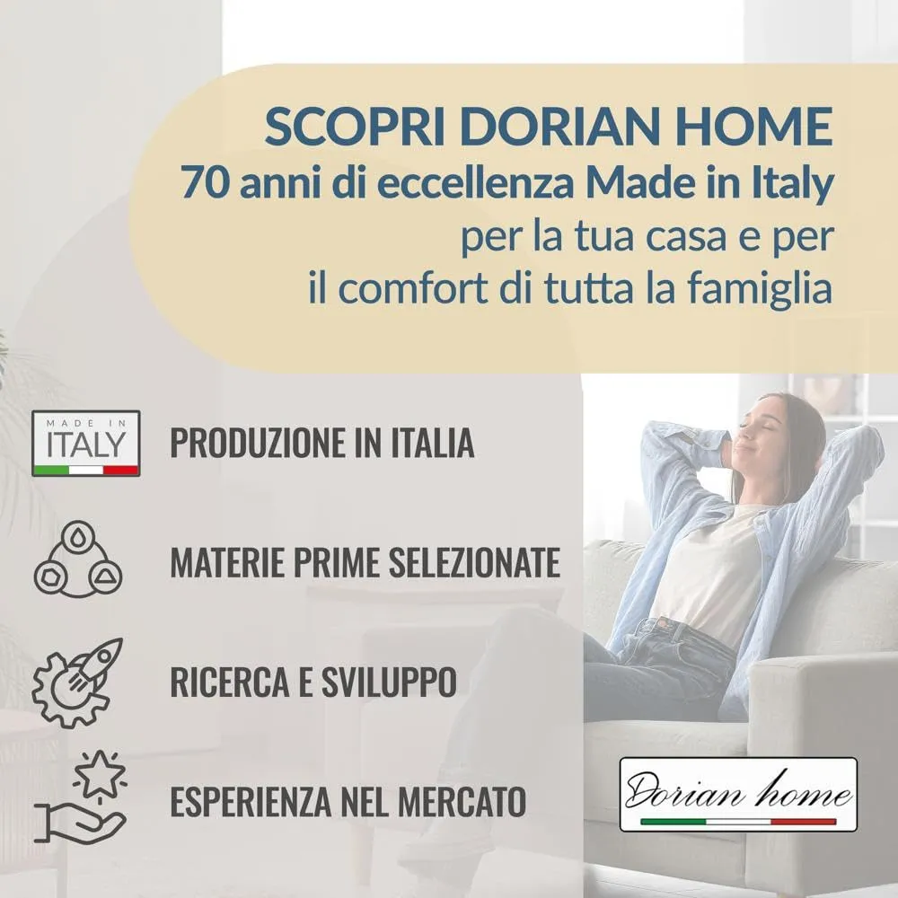 Dorian Home Copripiumino Singolo in Cotone 155x210 cm con Federa - Canva Verde - immagine 6