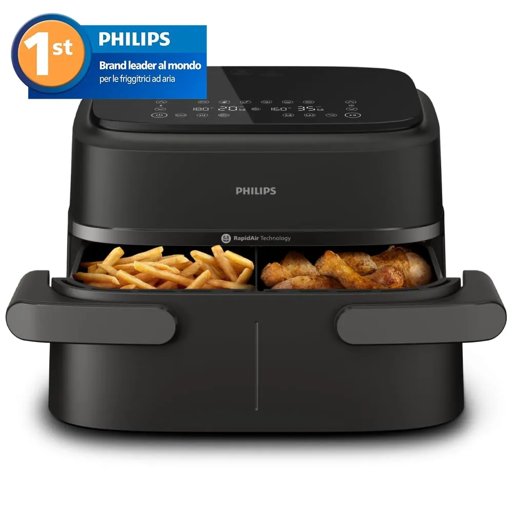 Philips Airfryer 1000 Friggitrice ad aria con Cestello Flexi 7.1L NA154/00 - immagine 2