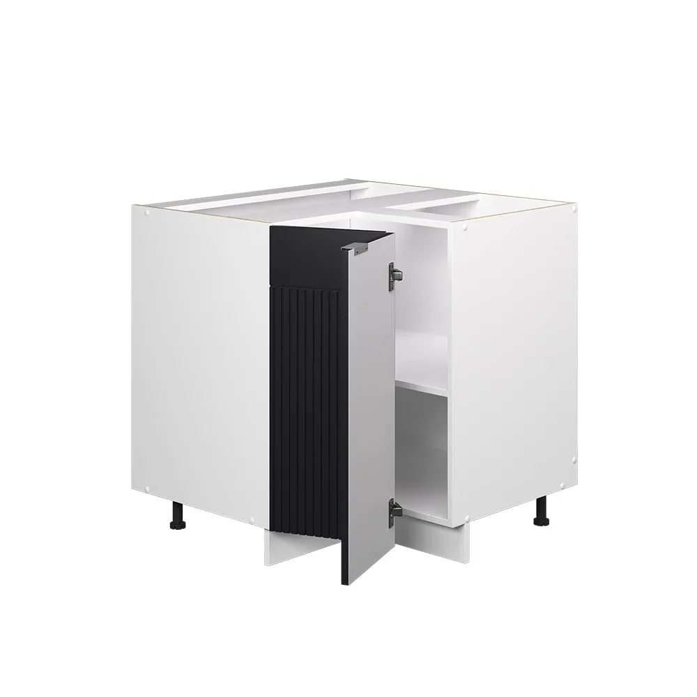 Vicco Mobile ad angolo cucina Fame-Line, Nero rigato, 80.5 cm - immagine 6