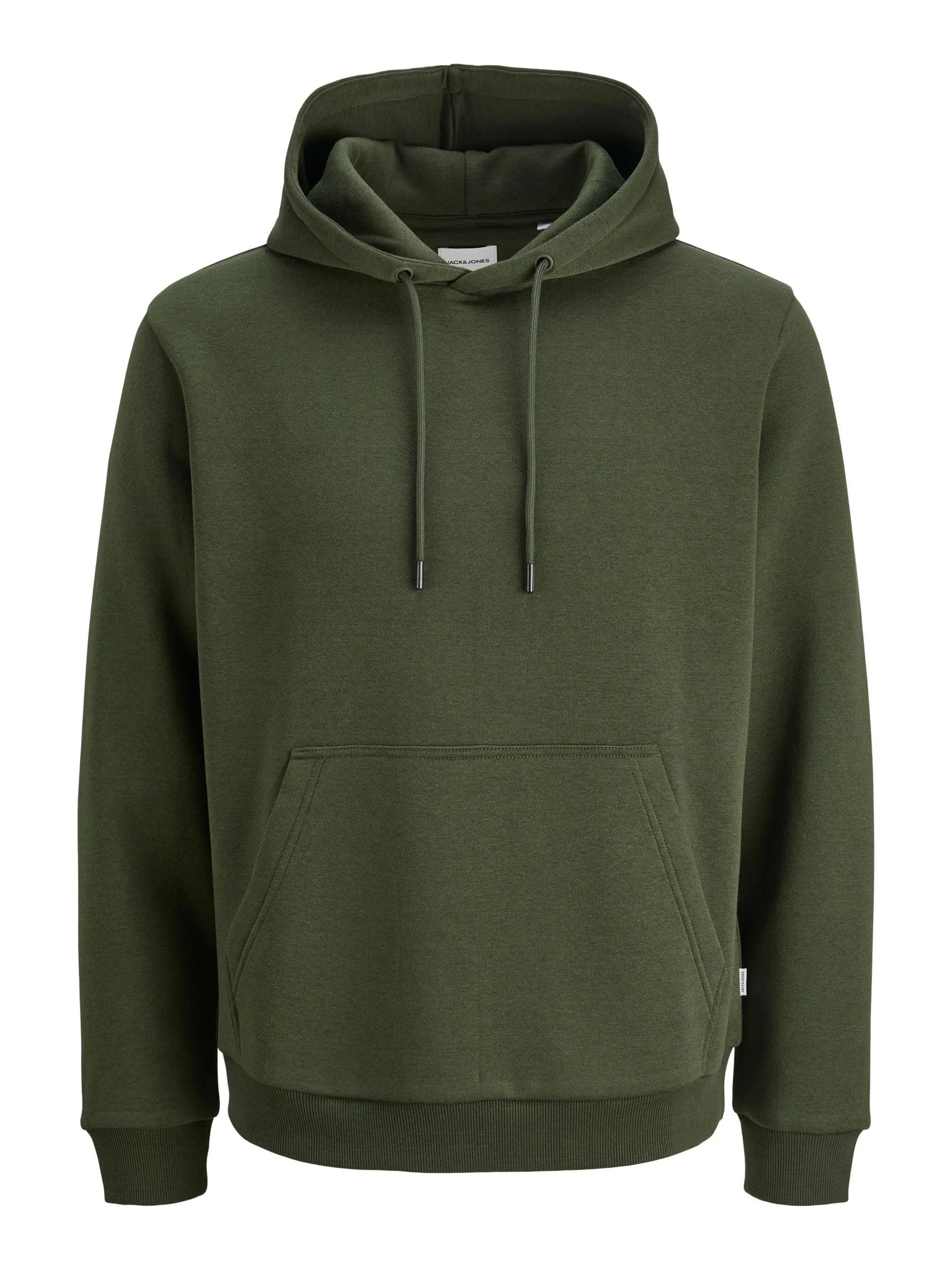 Jack & Jones Felpa con Cappuccio Tinta Unita, Borsone, M - immagine 1