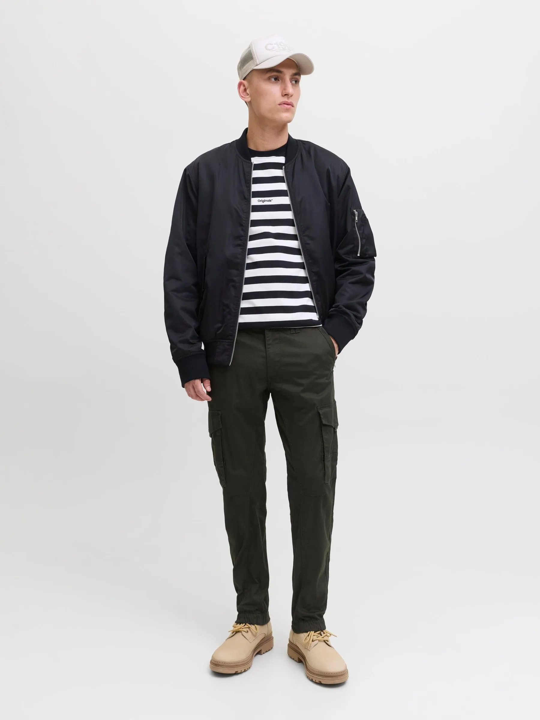 Jack & Jones Pantaloni Cargo Slim Fit Verde 34/34 - immagine 5