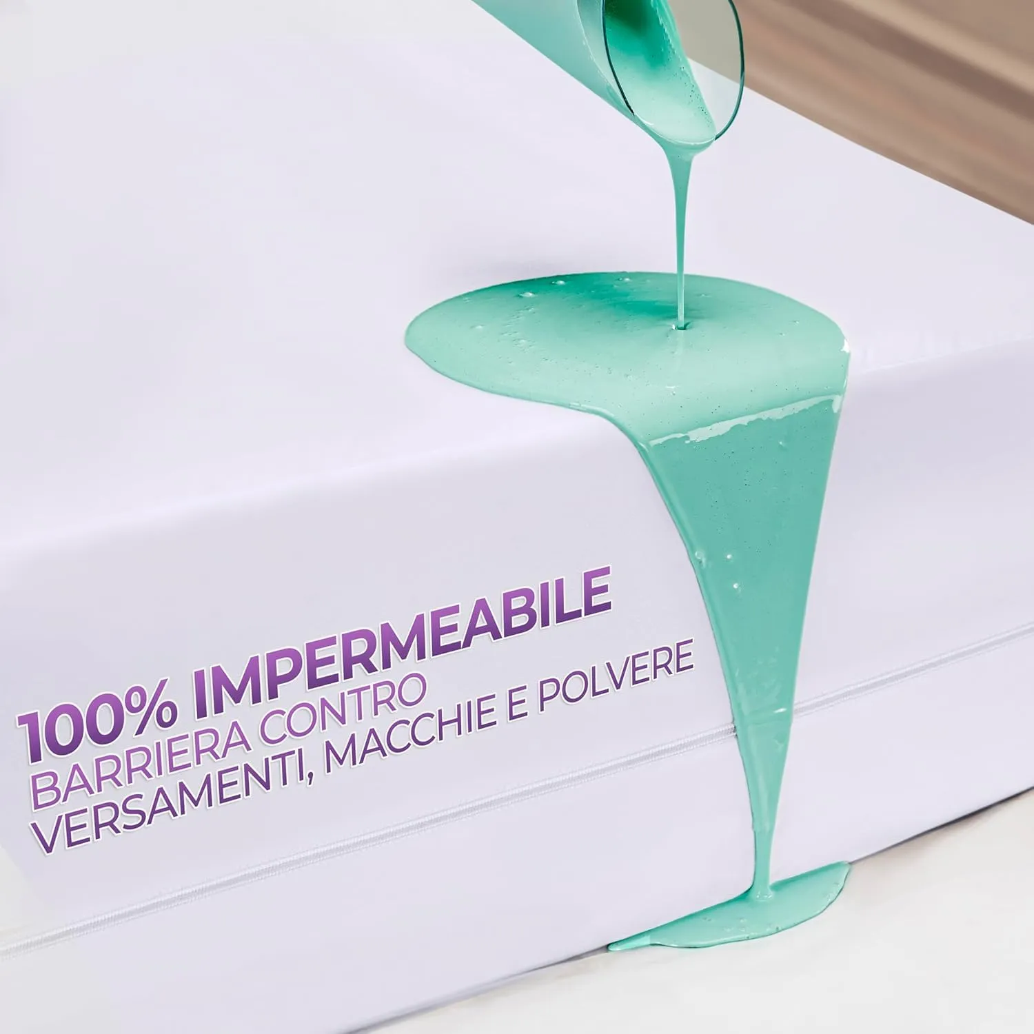 Utopia Bedding Coprimaterasso Integrale Impermeabile 135x190x30 cm con Zip, Set da 2 - immagine 3