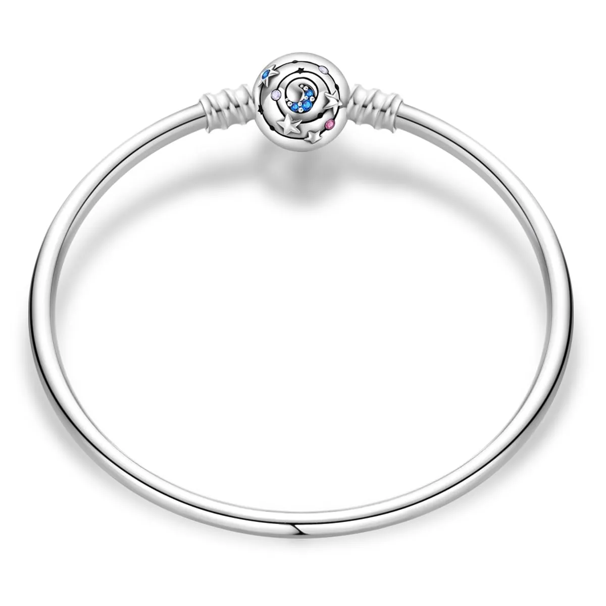 KUNSIR Moments Bracciale Snake in Argento Sterling 925 per Ciondolo Compatibile con Pandora, 18cm - immagine 1