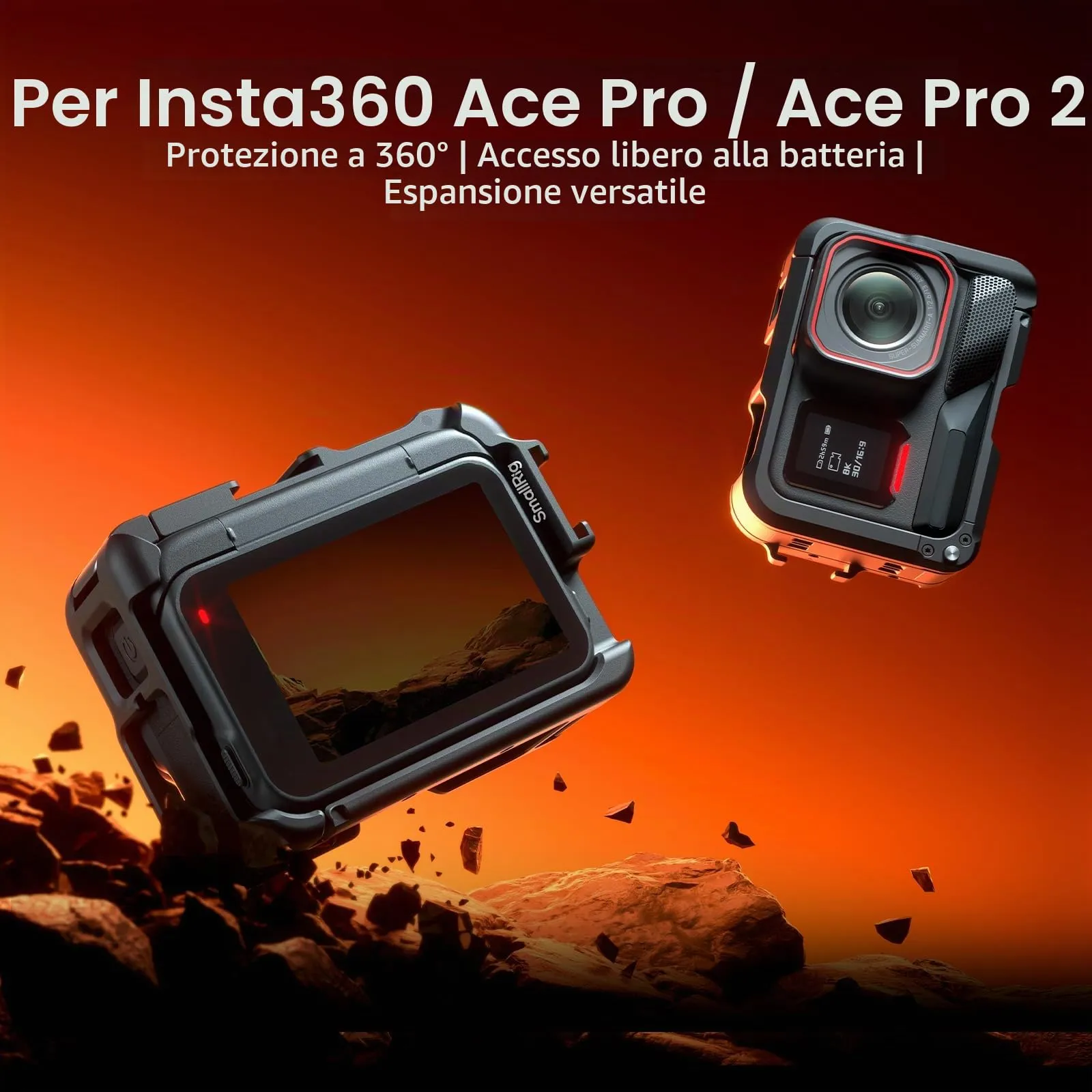 SmallRig Telaio per Insta360 Ace Pro 2/Ace Pro - 5000 - immagine 2