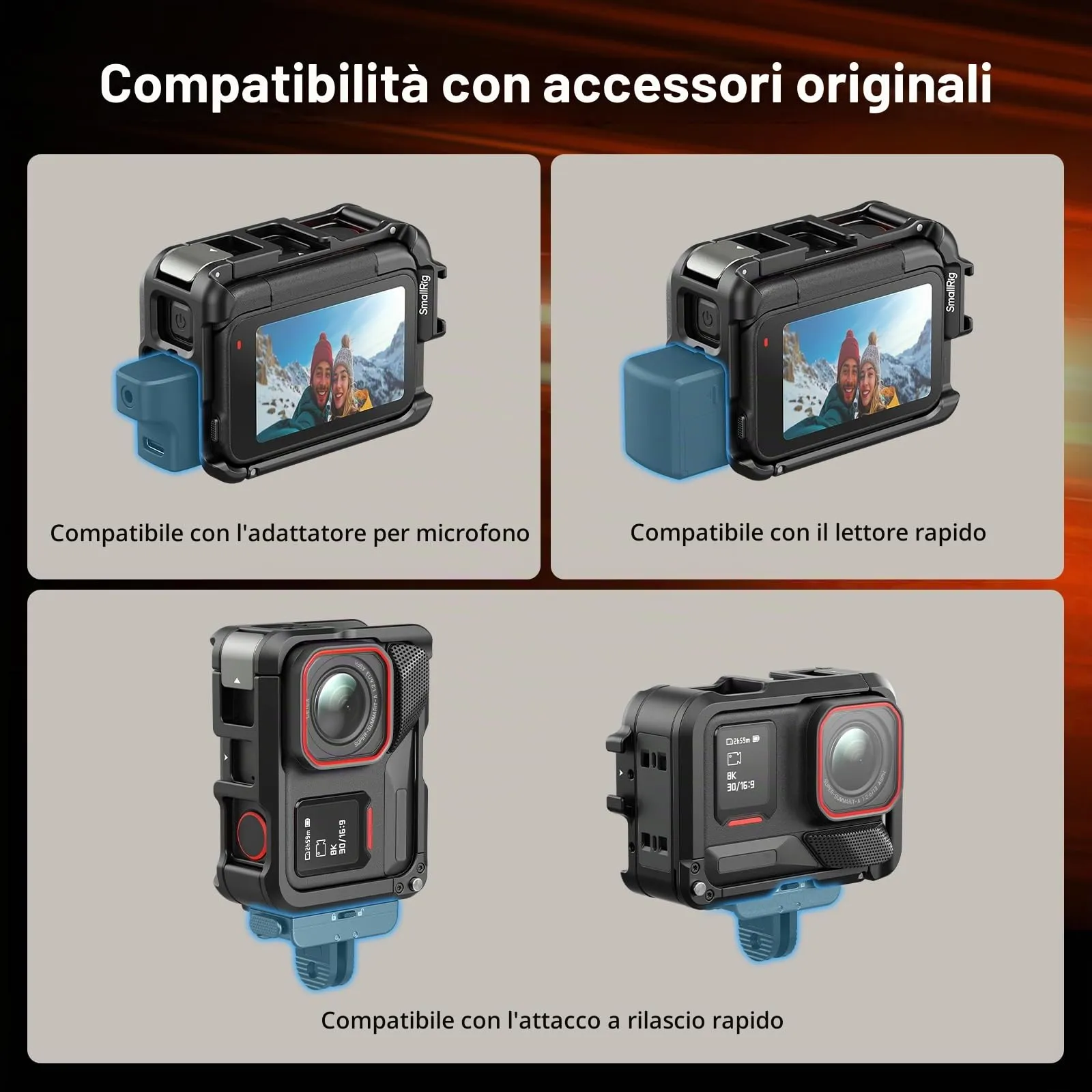 SmallRig Telaio per Insta360 Ace Pro 2/Ace Pro - 5000 - immagine 6