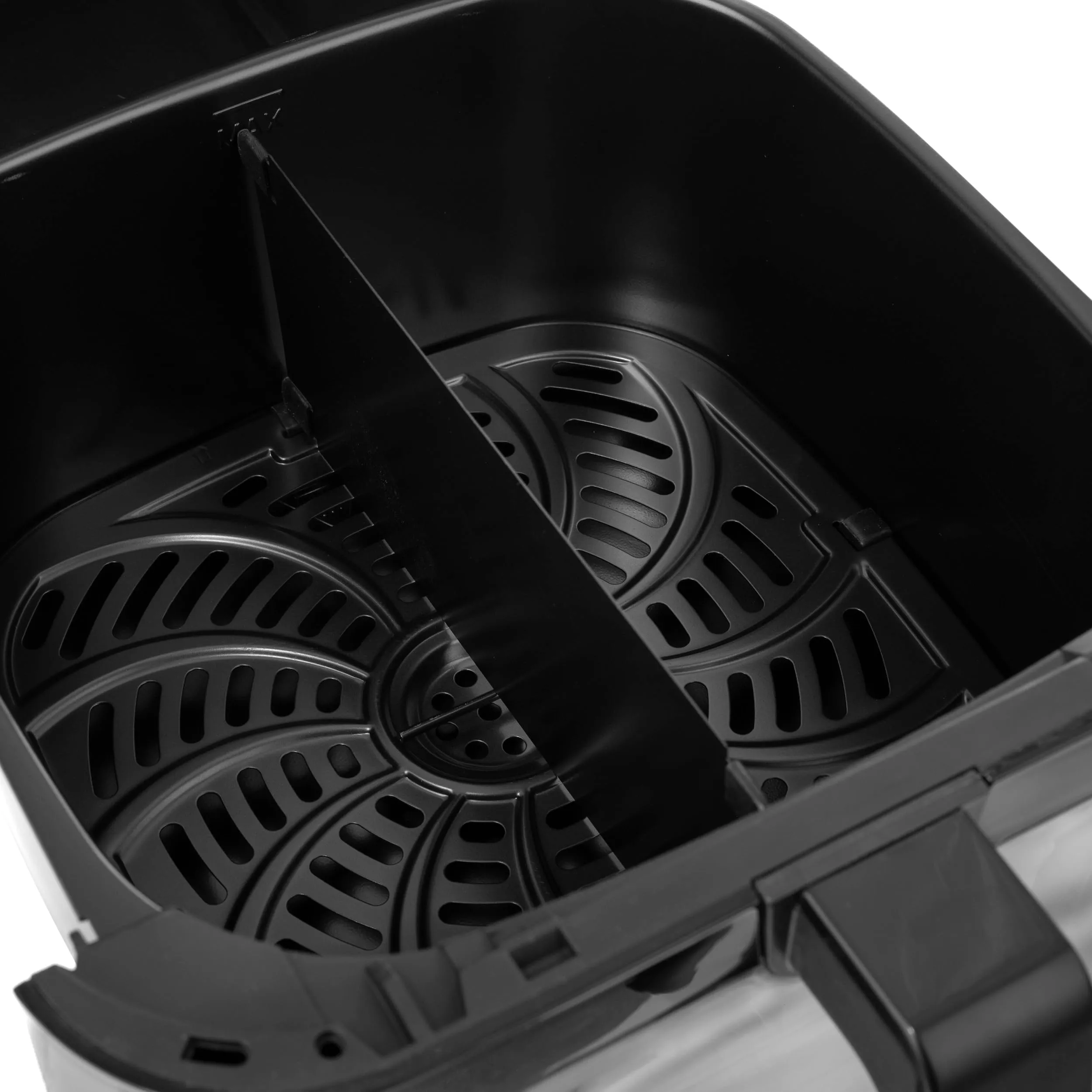 LEHMANN Friggitrice ad Aria 8L XXL con Inserto Divisorio, Finestra di Visualizzazione, 12 Programmi, 76–200°C, Nero - immagine 8