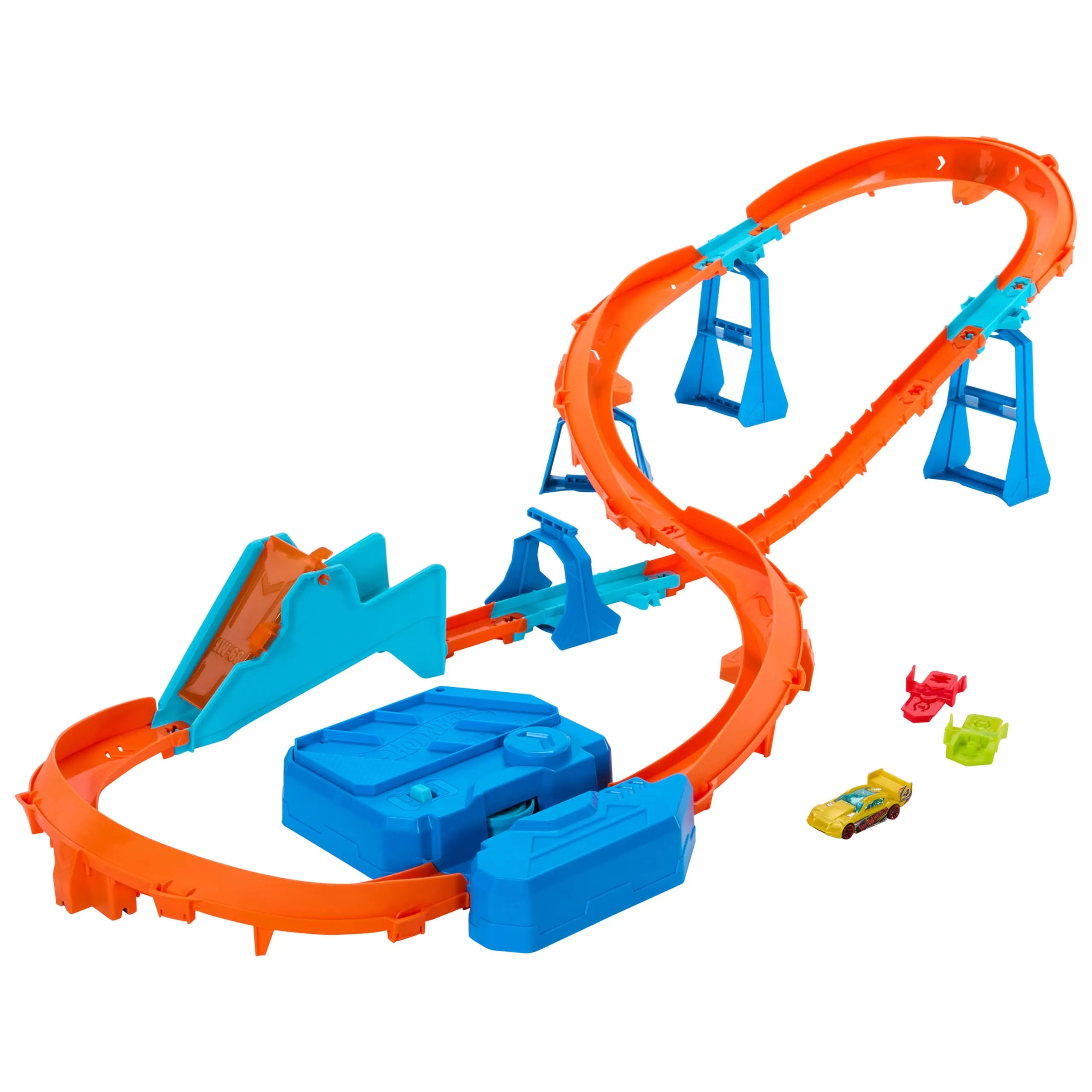 Hot Wheels Track Creator Boosted Jump Speedway Set with Car - immagine 6