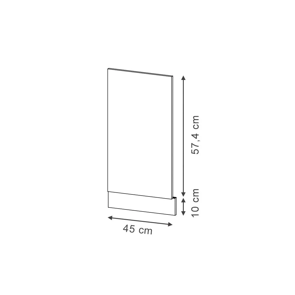 Vicco Pannello Frontale Fame-Line, Nero Rigato, 45 cm - immagine 2