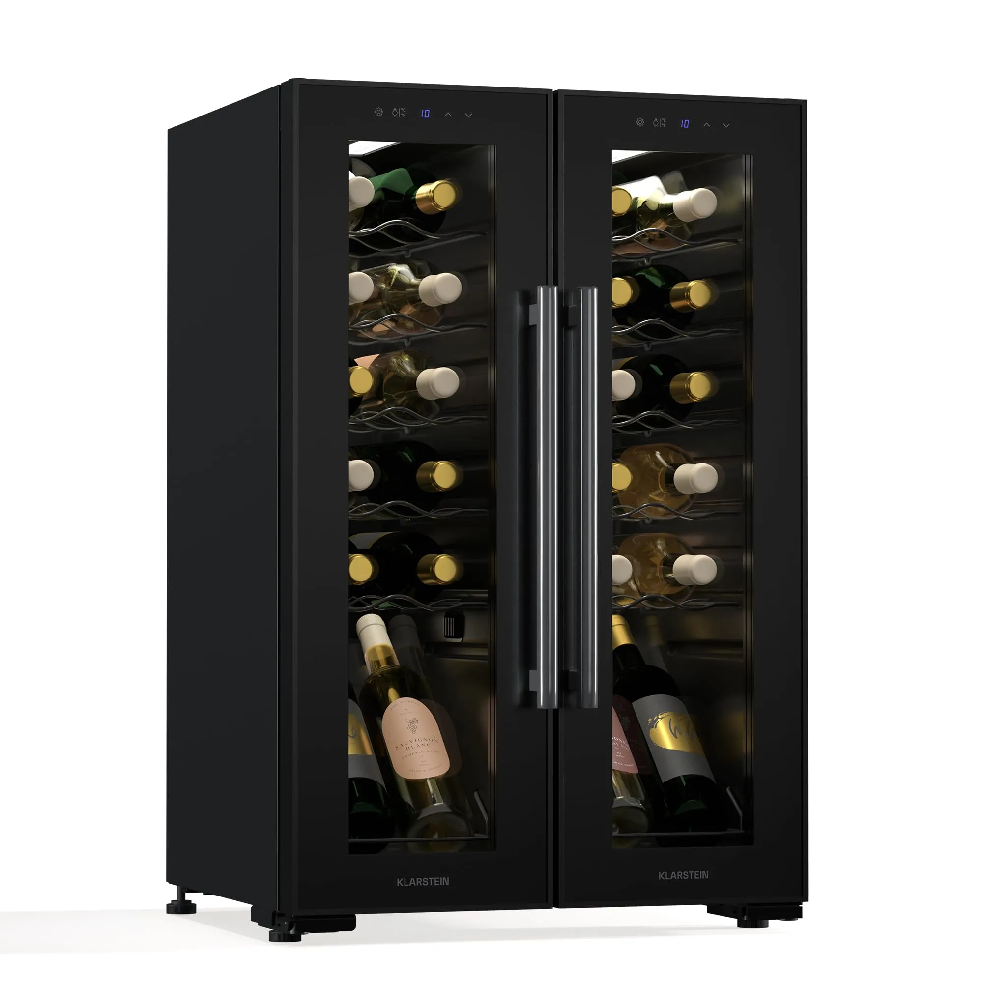 Klarstein Shiraz Cantinetta Climatizzata per Vino a 2 Zone, 24 Bottiglie, 5-18°C - immagine 1