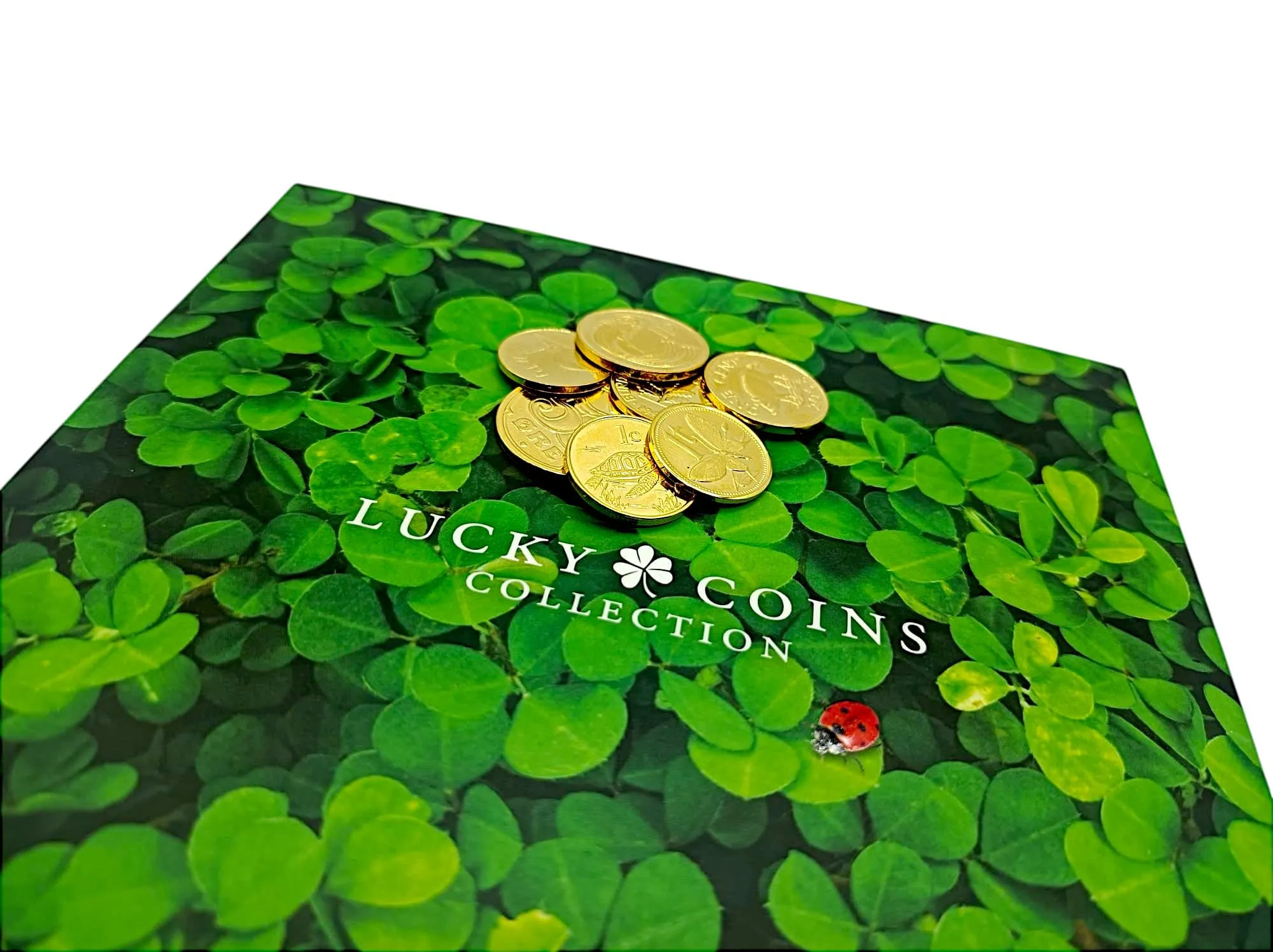 IMPACTO COLECCIONABLES Lucky Coins - Collezione di 7 Monete della Fortuna Placcate in Oro 24 Carati - immagine 4