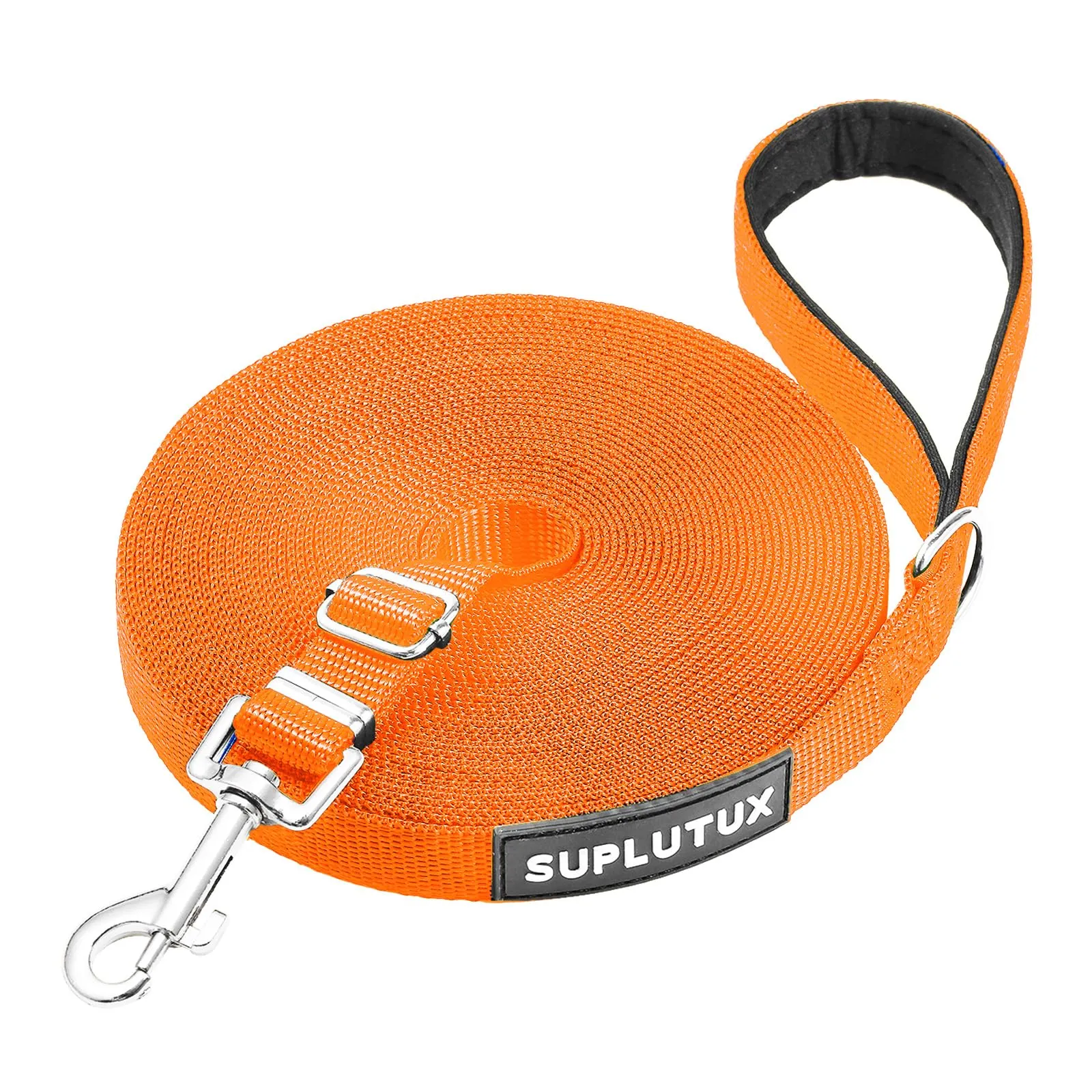 SuplutuX Guinzaglio Addestramento Regolabile per Cani, 30m, Arancione - immagine 1