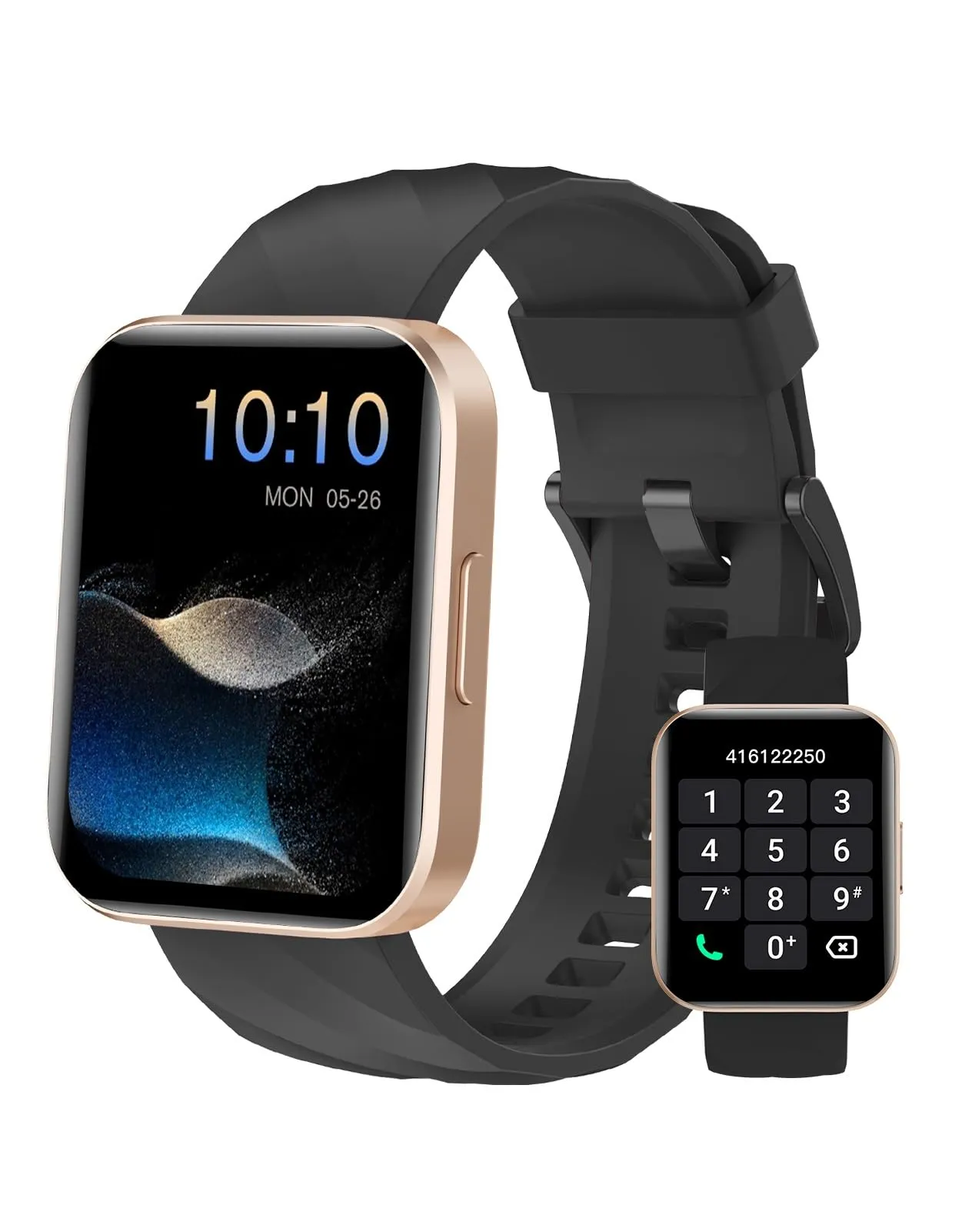 Dakofied Smartwatch Bluetooth 5.4, Display AMOLED 1.83 Pollici, Cardiofrequenzimetro, Saturimetro, IP68, Compatibile con Android e iOS - immagine 1
