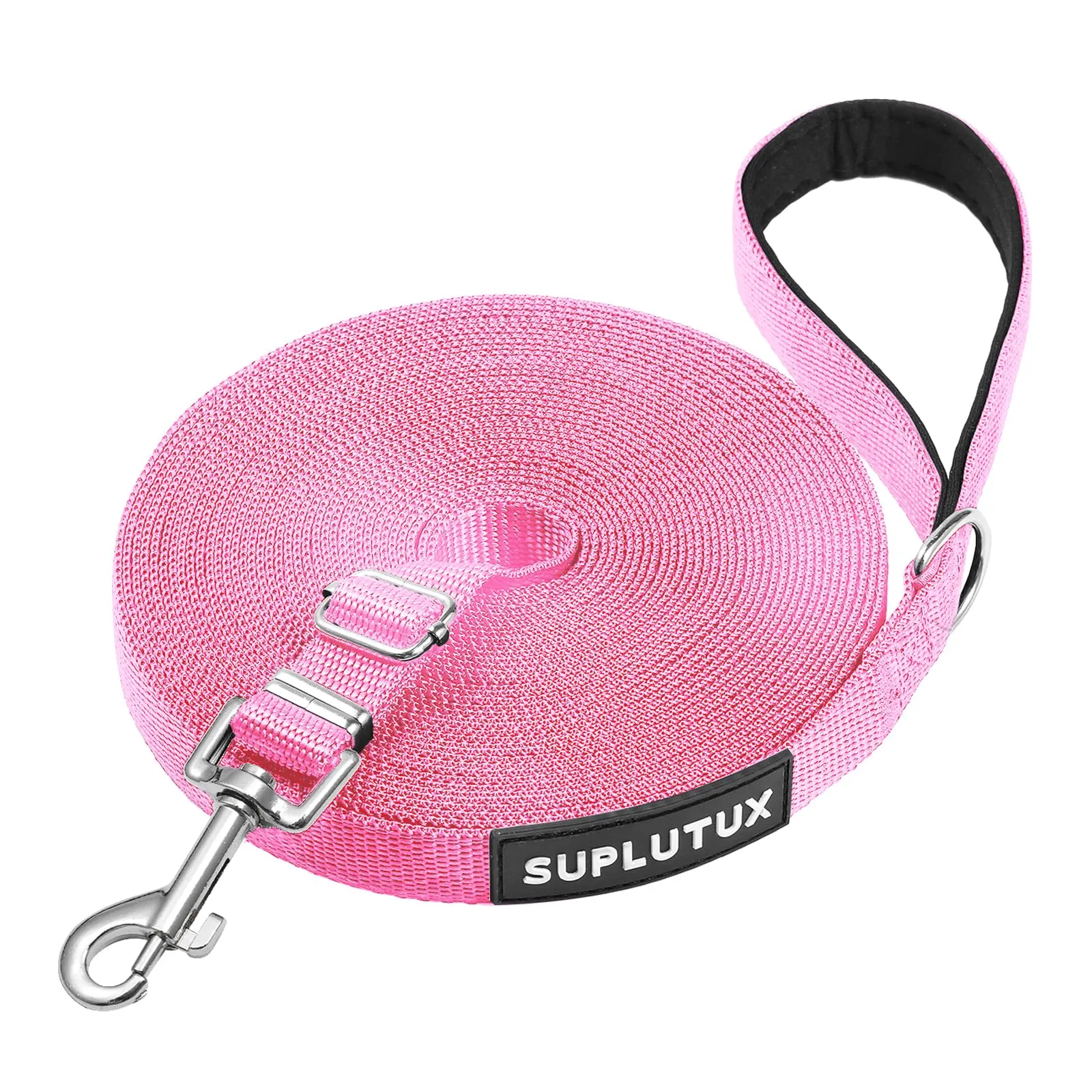 SuplutuX Guinzaglio Addestramento Regolabile per Cani, 25m, Rosa - immagine 1