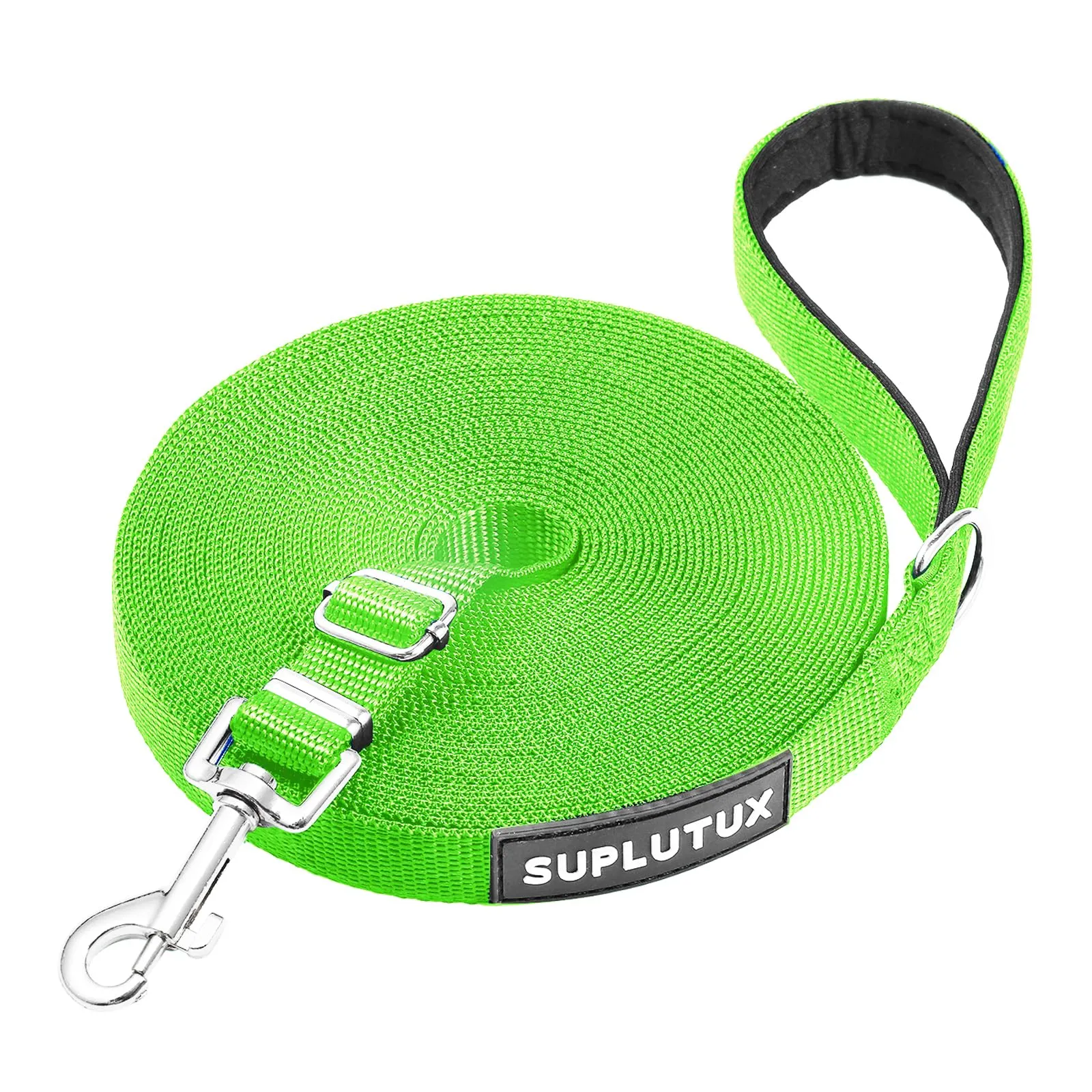 SuplutuX Guinzaglio Addestramento Regolabile per Cani, 10m, Verde - immagine 1