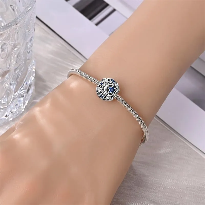 TINSLO Bead Charm in Argento Sterling 925 con Cubic Zirconia per Braccialetti e Collane Europee - immagine 4