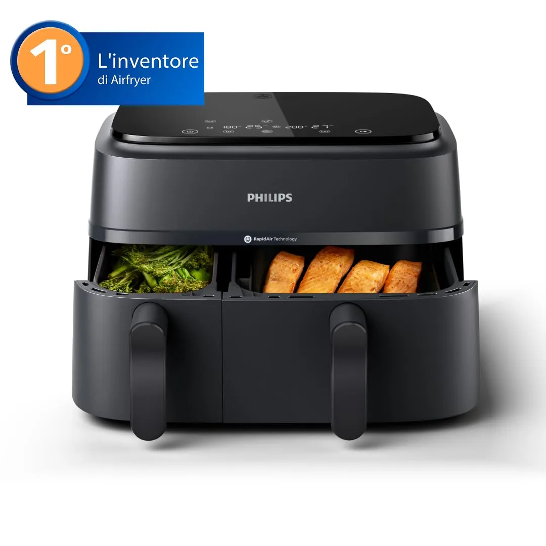 Philips Airfryer 3000 Dual Basket 9L (3L + 6L) NA350/00 - immagine 2