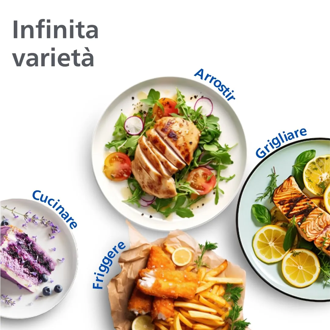 Philips Airfryer 3000 Dual Basket 9L (3L + 6L) NA350/00 - immagine 5