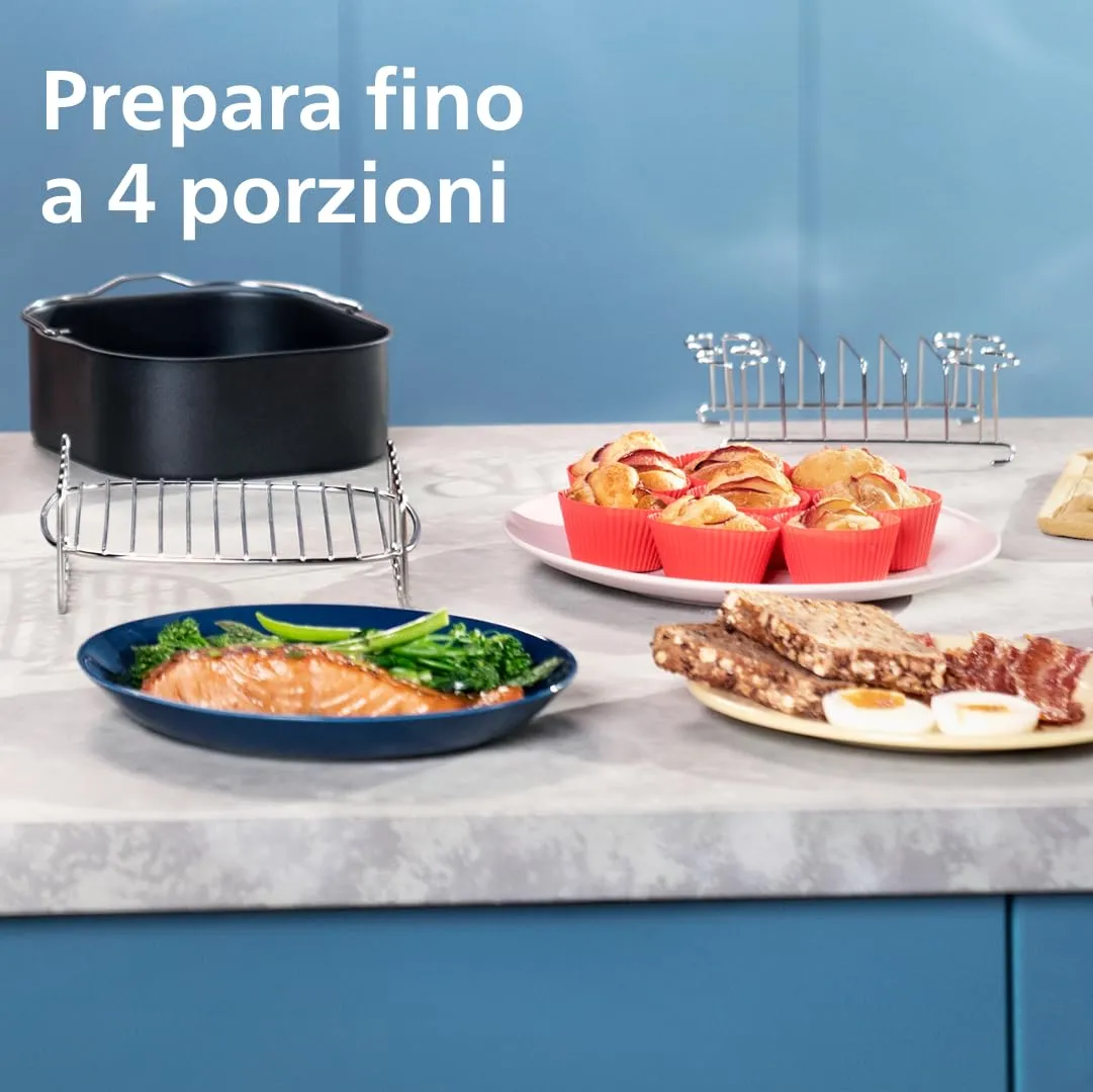 Philips Airfryer 3000 Dual Basket 9L (3L + 6L) NA350/00 - immagine 6