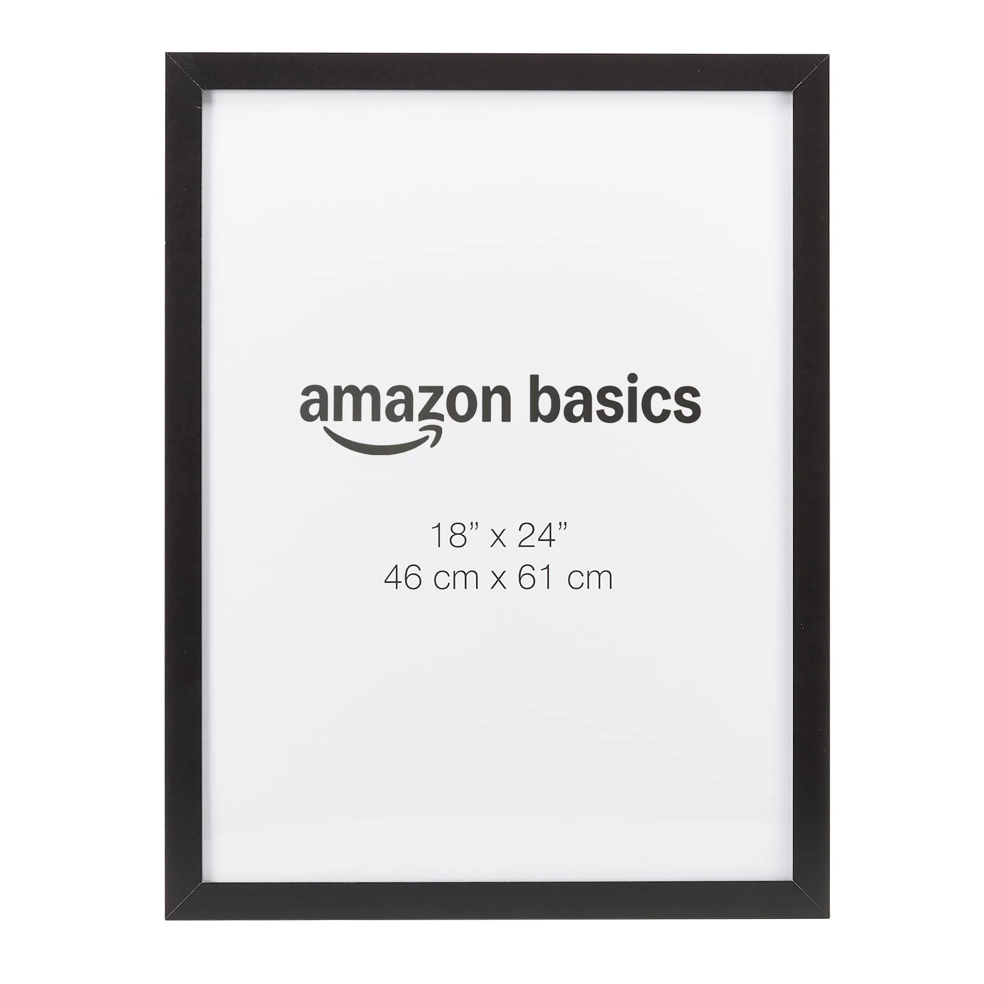Amazon Basics Cornice Rettangolare in Legno per Poster/Foto, 46cm x 61cm, Nero - immagine 1