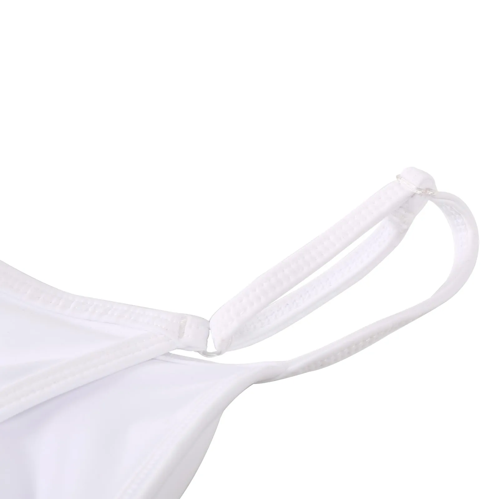 ZYXWVU Body Danza Classica Donna con Spalline Regolabili, C20, Bianco, XL - immagine 6