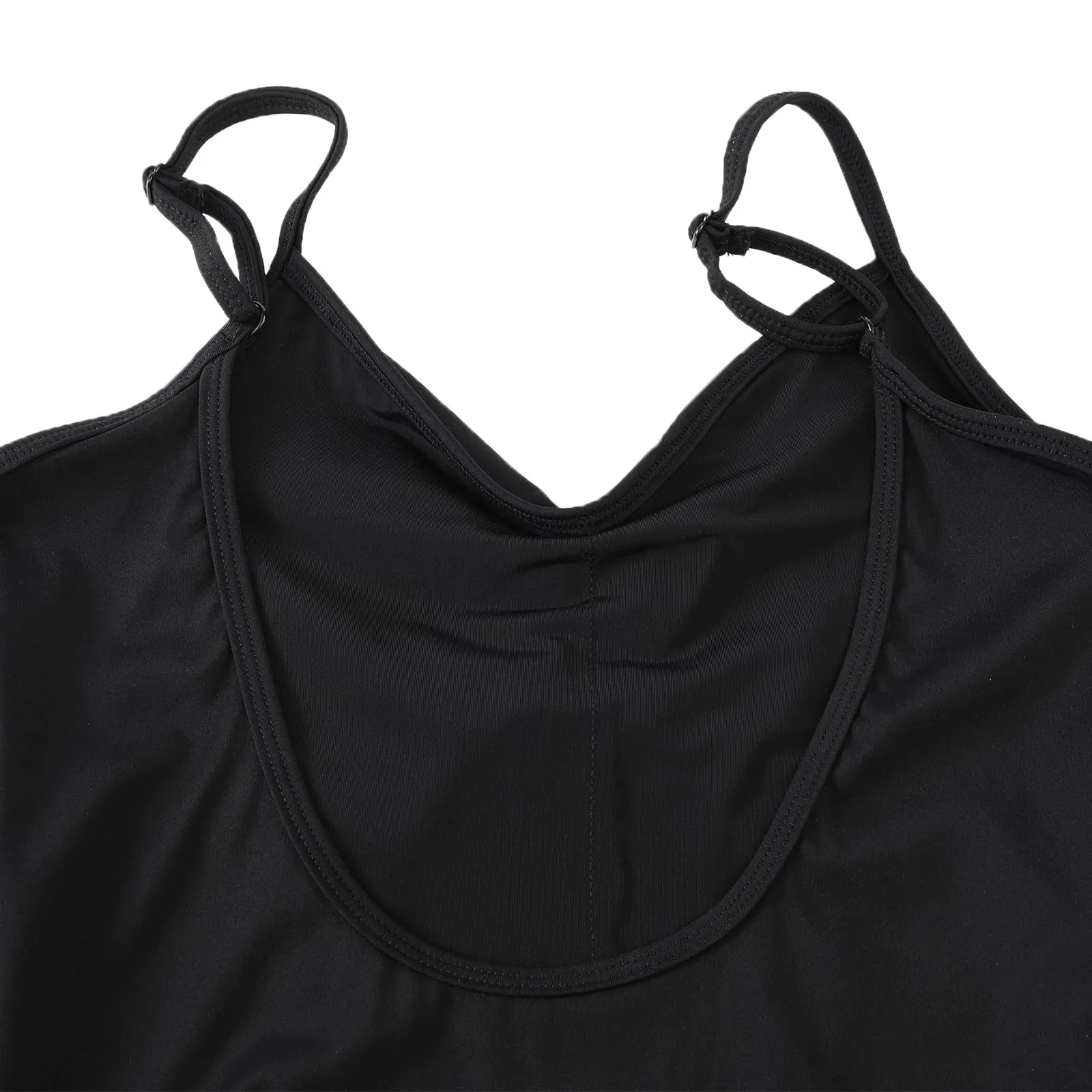 ZYXWVU Body Danza Classica Donna con Spalline Regolabili C20-Nero, L - immagine 5