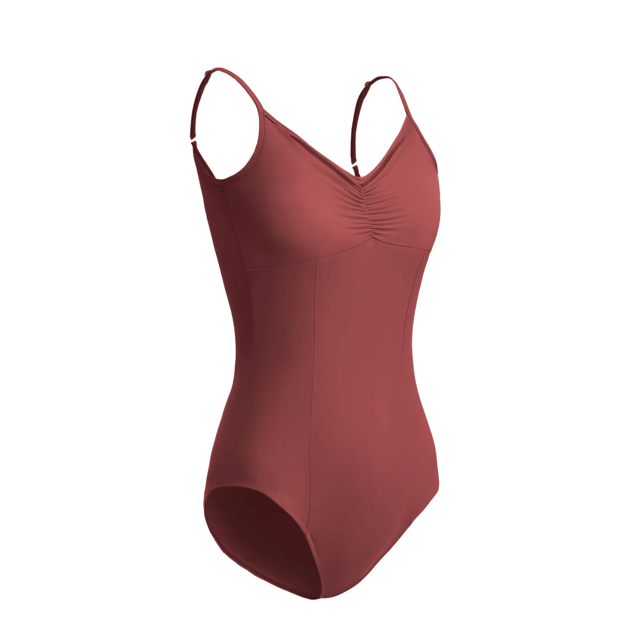 ZYXWVU Body Danza Classica Donna con Spalline Regolabili C20 Rosso XS - immagine 3
