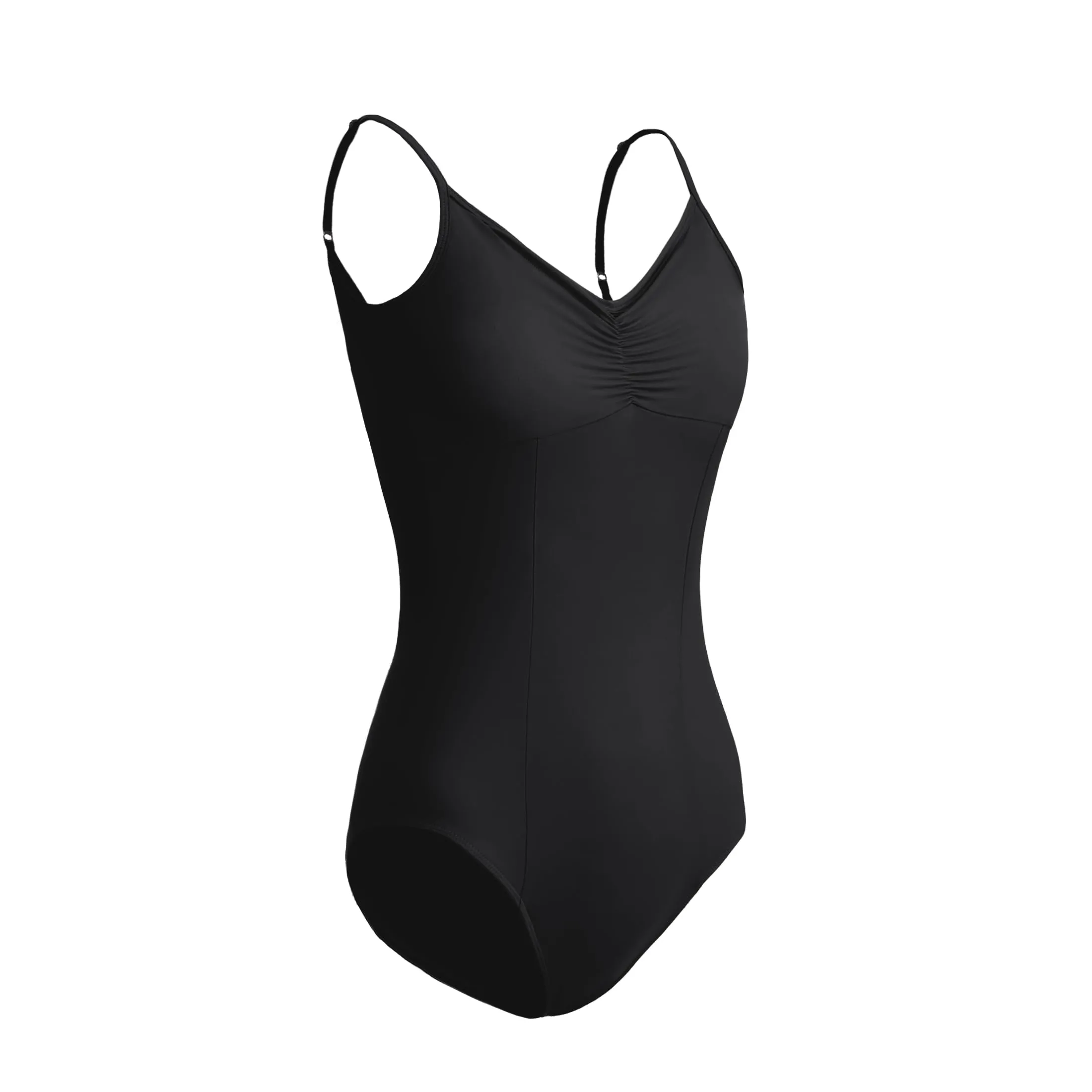 ZYXWVU Body Danza Classica Donna con Spalline Regolabili, C20-Nero, XS - immagine 3