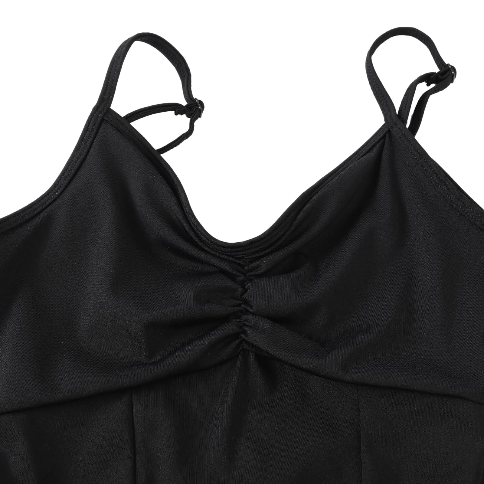 ZYXWVU Body Danza Classica Donna con Spalline Regolabili, C20-Nero, XS - immagine 4