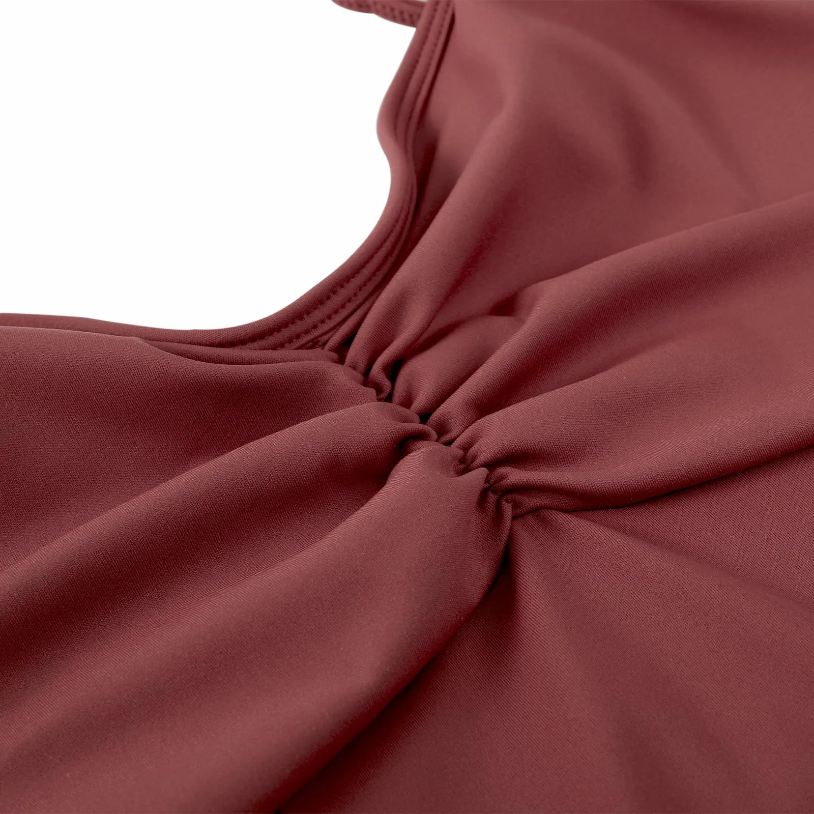 ZYXWVU Body Danza Classica Donna con Spalline Regolabili, C20-Rosso, L - immagine 5