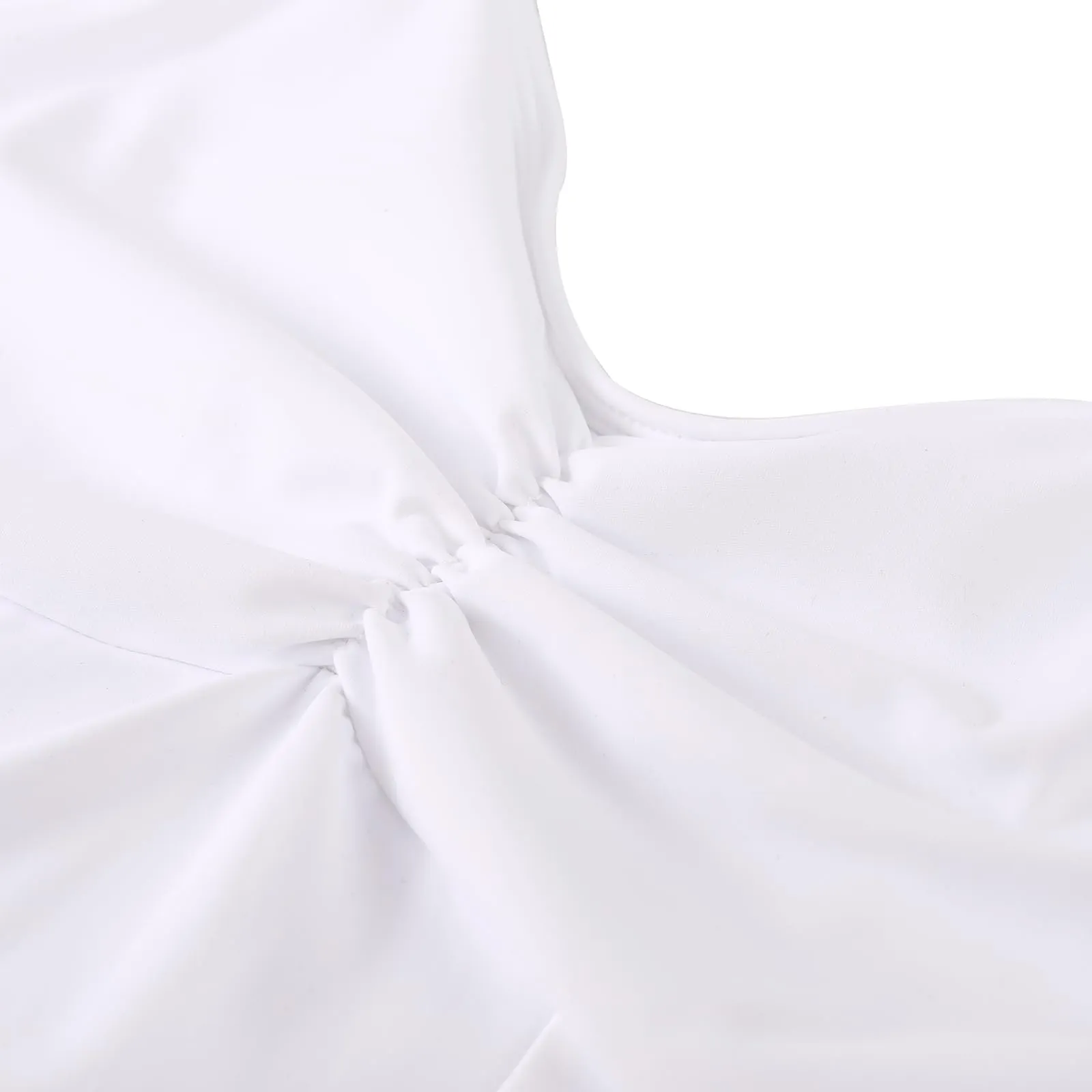 ZYXWVU Body Danza Classica Donna con Spalline Regolabili, C20-Bianco, M - immagine 5