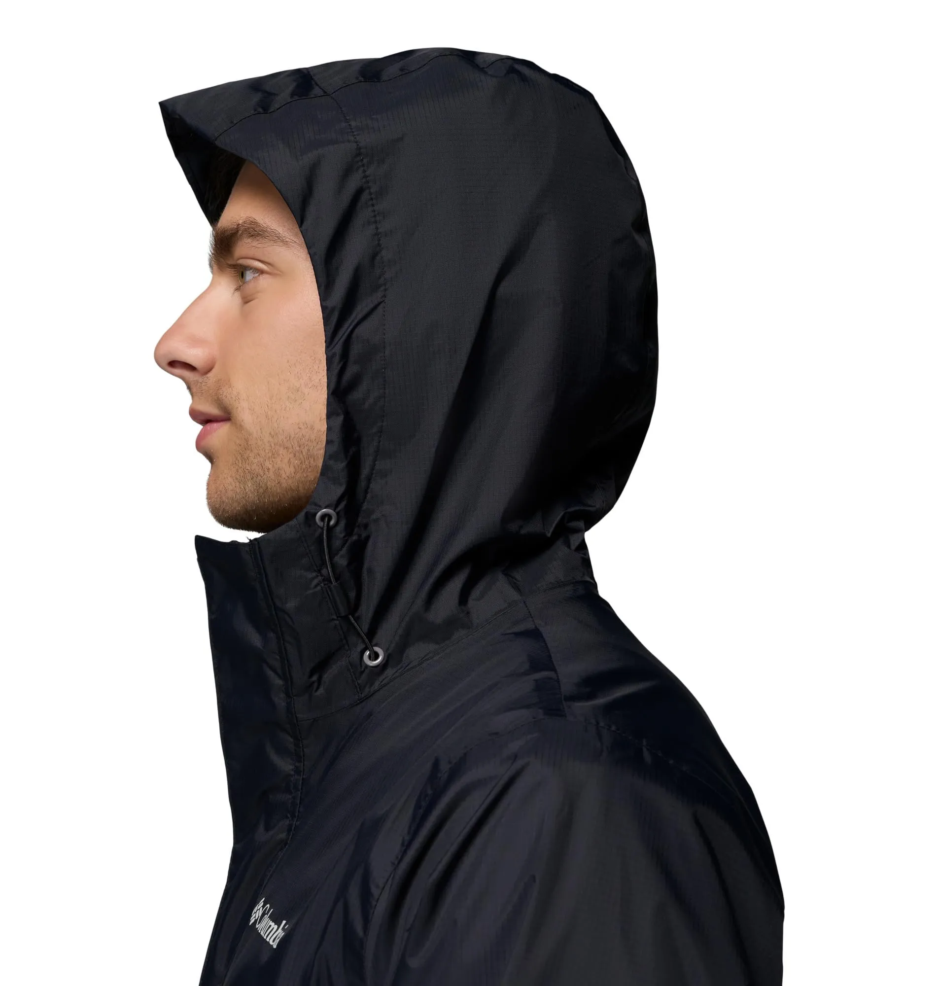 Columbia Pouring Adventure III Jacket, Men's, Black/City Grey, M - immagine 8