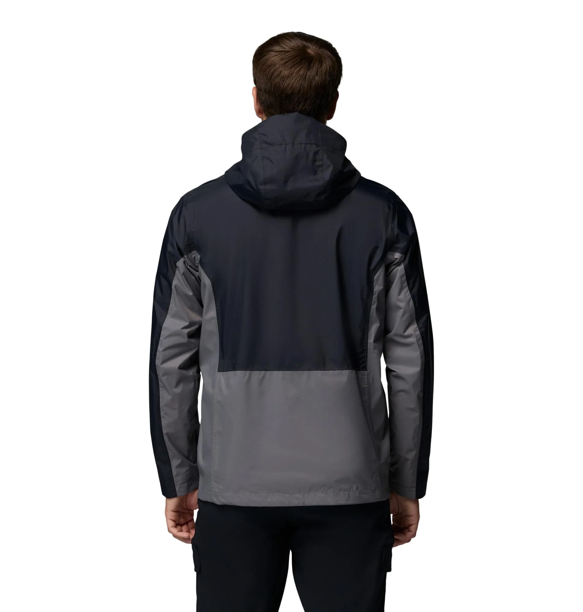 Columbia Pouring Adventure III Jacket, Nero, Grigio Città, L - immagine 2