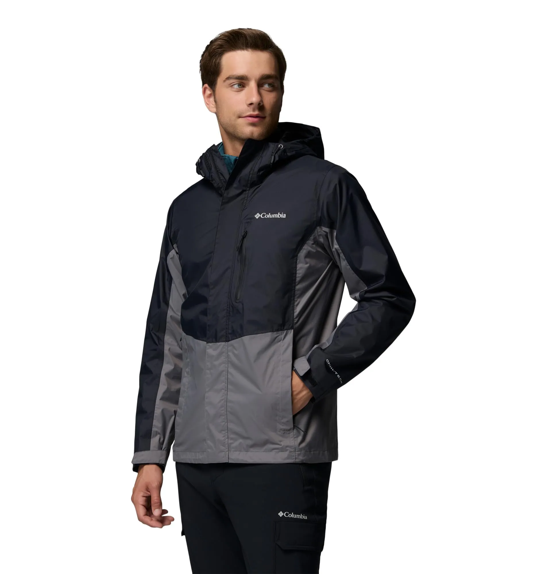 Columbia Pouring Adventure 3 Jacket, Nero, Grigio Città, XXL - immagine 4