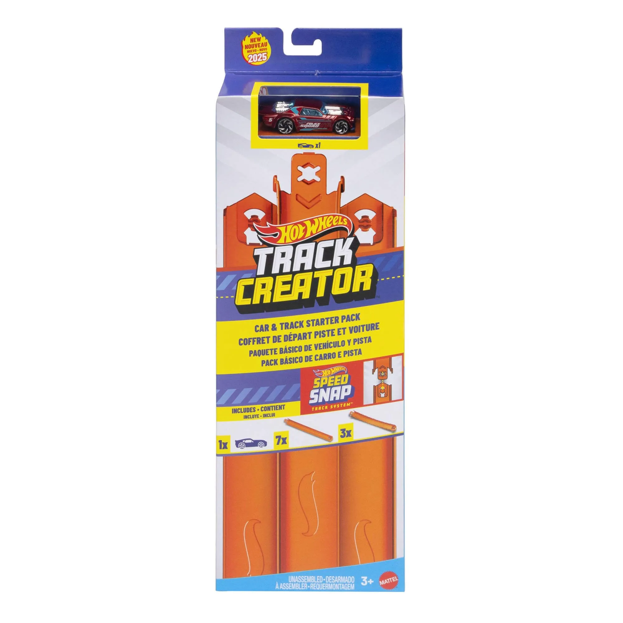 Hot Wheels Track Creator Macchinina e Pista Starter Pack 1:64 - immagine 1