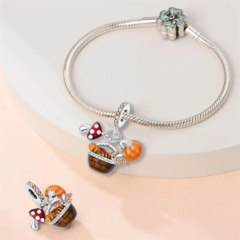 TINSLO Bead Charm in Argento Sterling 925 con Cubic Zirconia per Braccialetti e Collane Europei - immagine 3