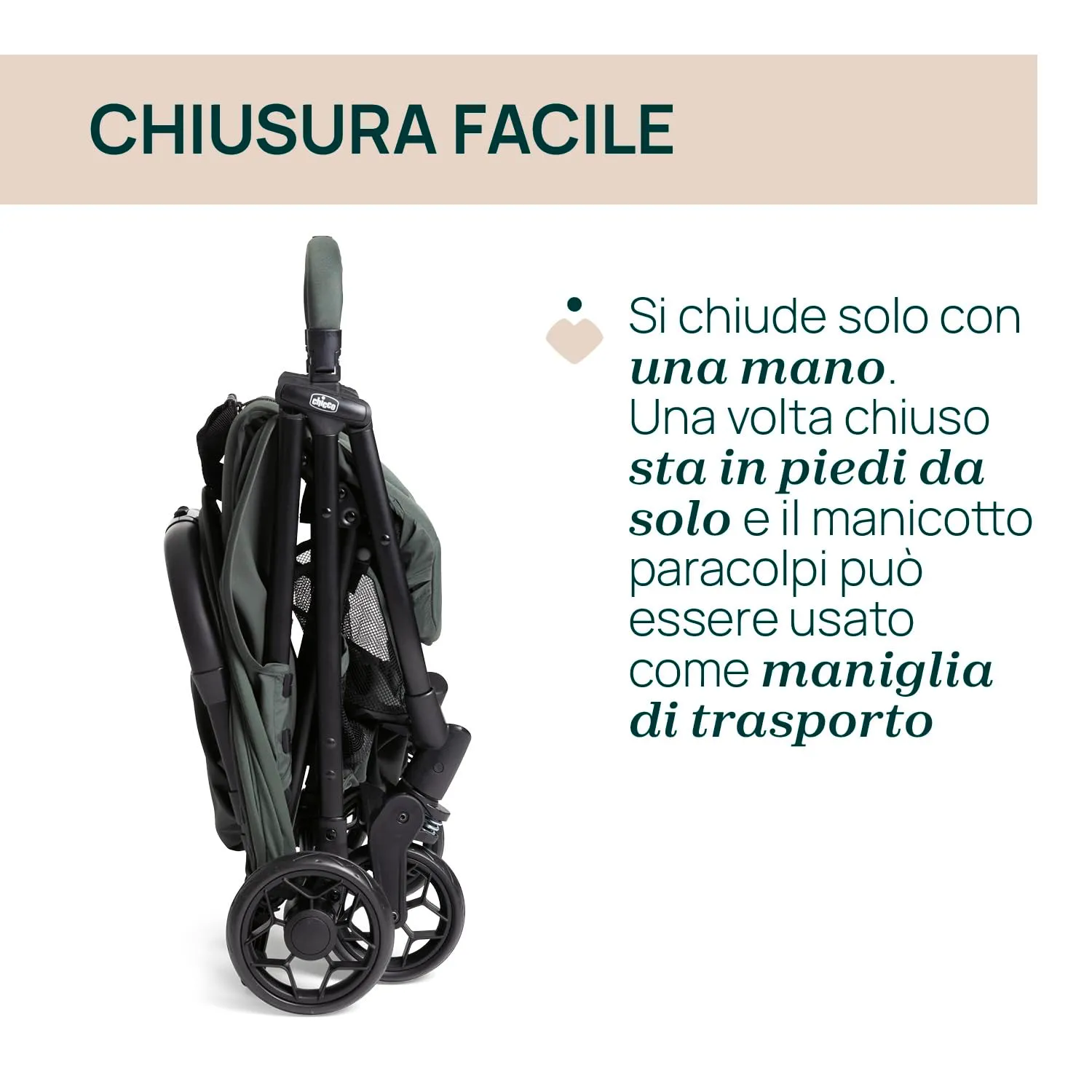 Chicco Urbino Passeggino 0-22 kg, Verde - immagine 6
