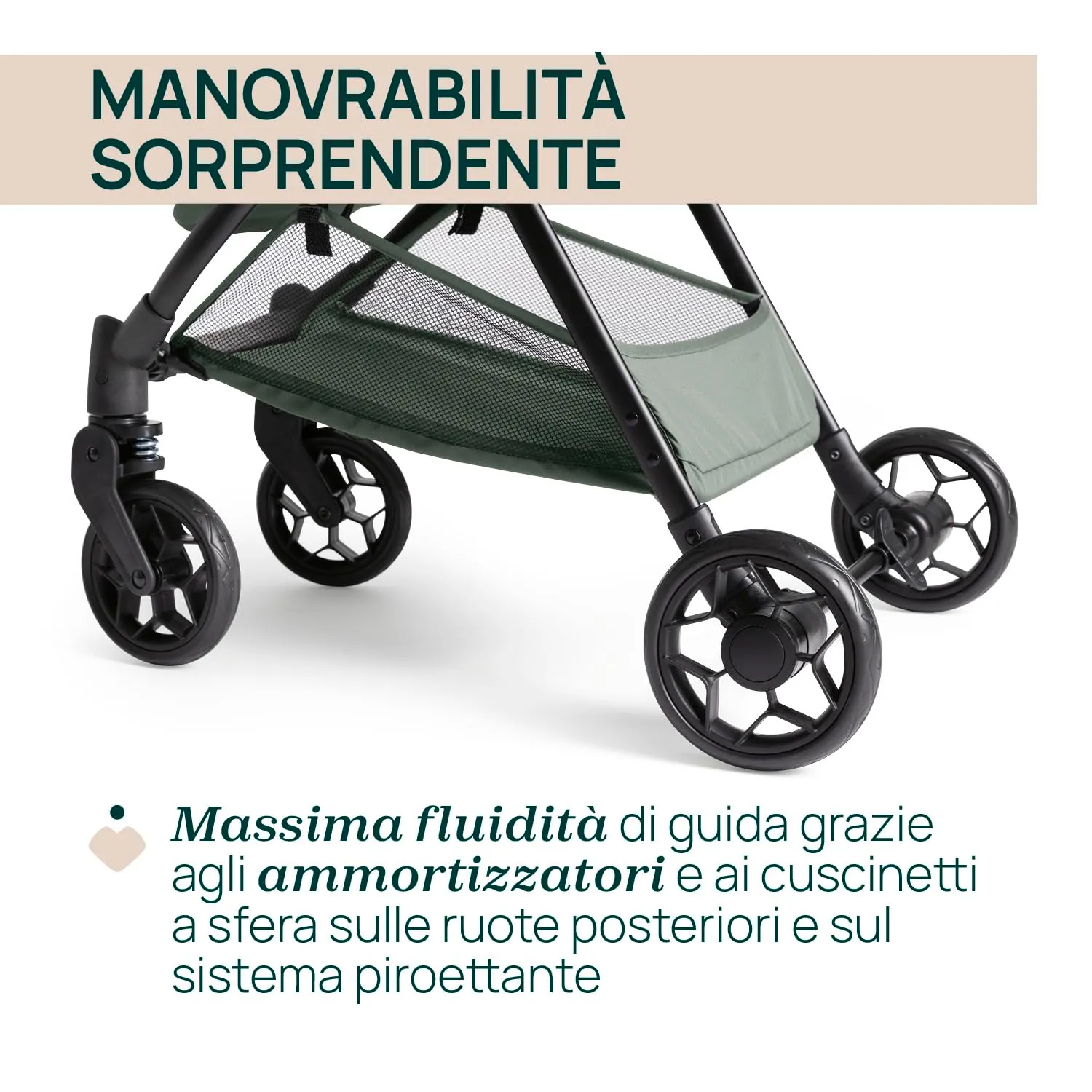 Chicco Urbino Passeggino 0-22 kg, Verde - immagine 7