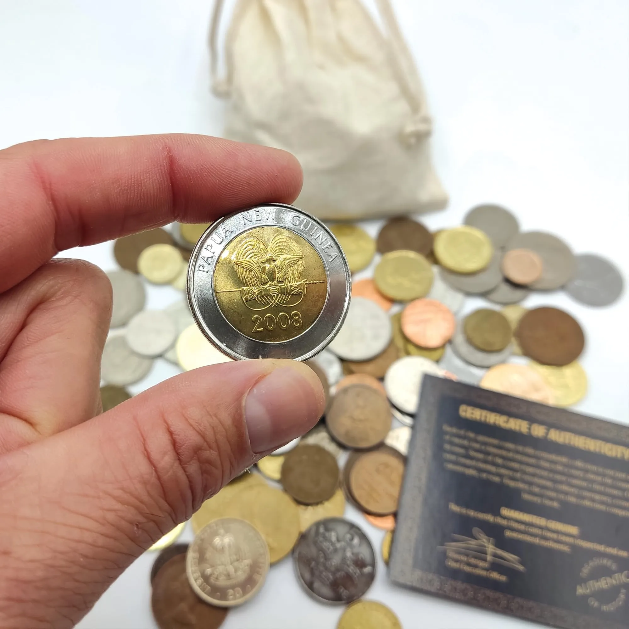 Impacto Coleccionables Collezione di Monete del Mondo Autentiche, 5 Continenti e Tre Secoli (XIX, XX e XXI) con Certificato di Autenticità - immagine 2