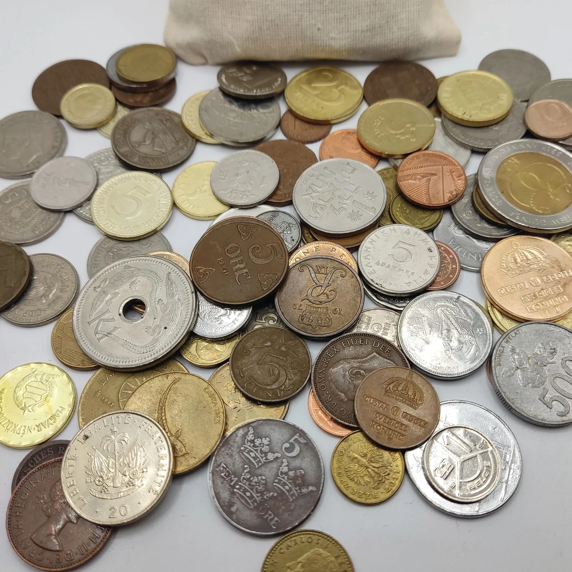 Impacto Coleccionables Collezione di Monete del Mondo Autentiche, 5 Continenti e Tre Secoli (XIX, XX e XXI) con Certificato di Autenticità - immagine 3