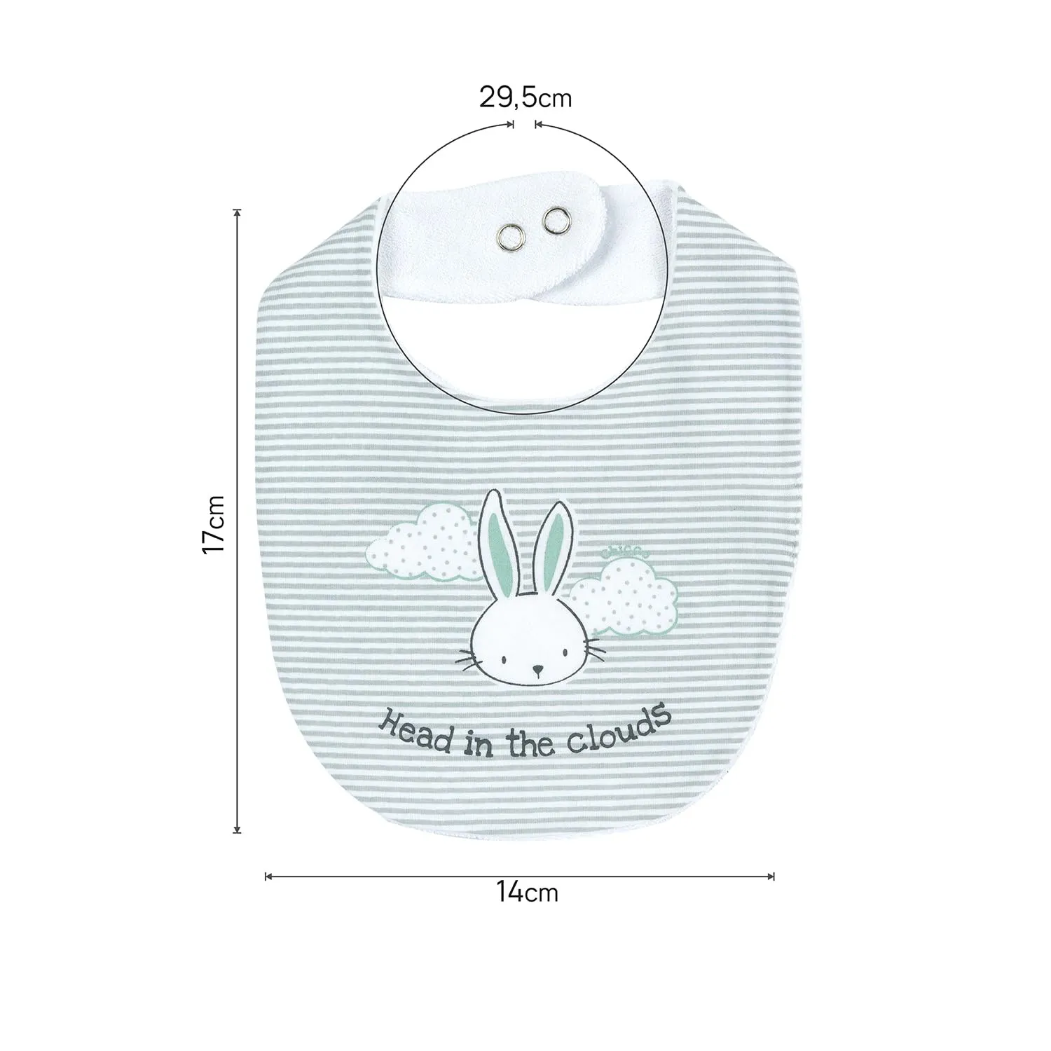 Chicco Bimbo 0-24 Set di 5 Bavaglie Animalier Verde - immagine 2