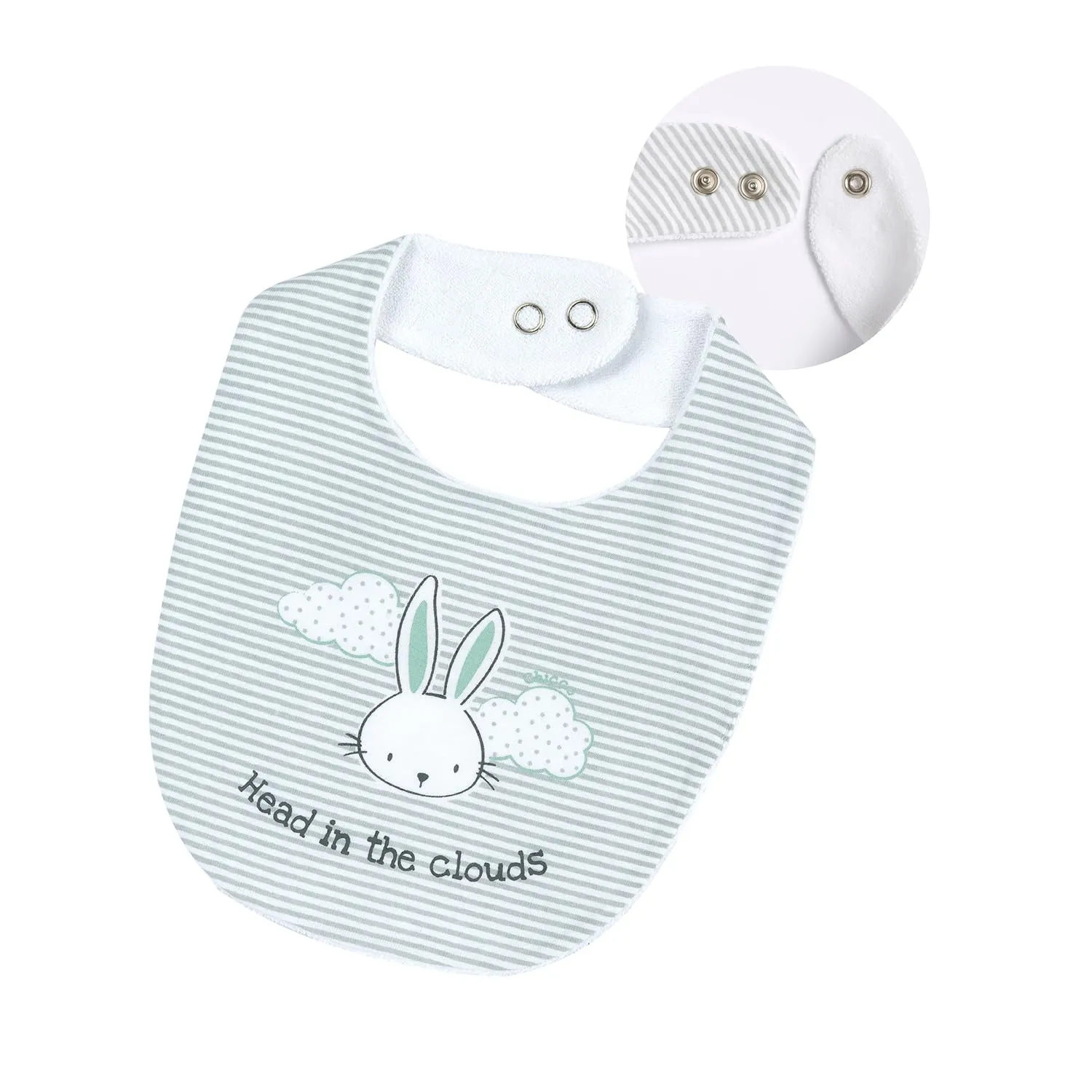 Chicco Bimbo 0-24 Set di 5 Bavaglie Animalier Verde - immagine 3