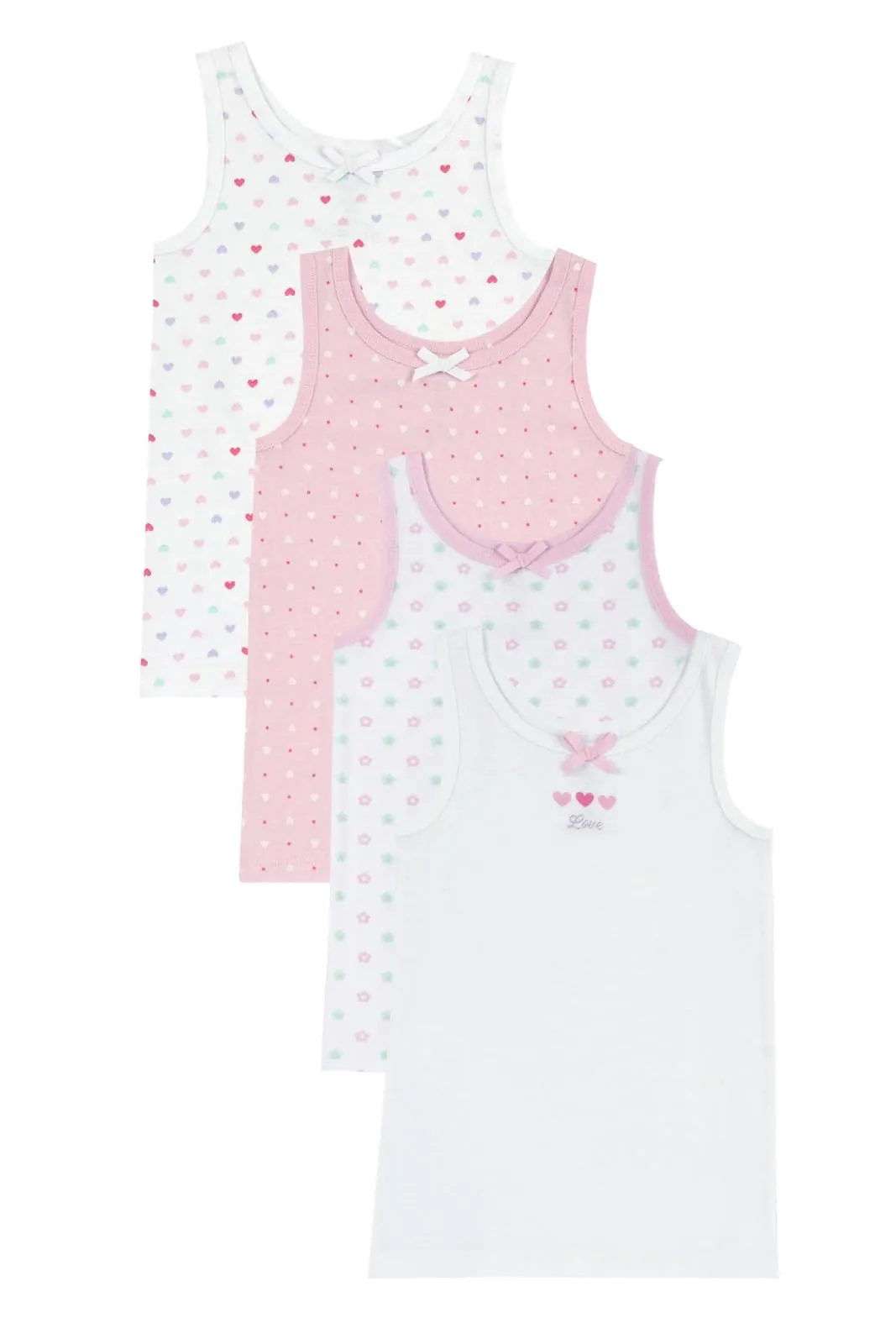 Chicco Set 4 Canottiere 100% Cotone Multicolor 8 Anni - immagine 1
