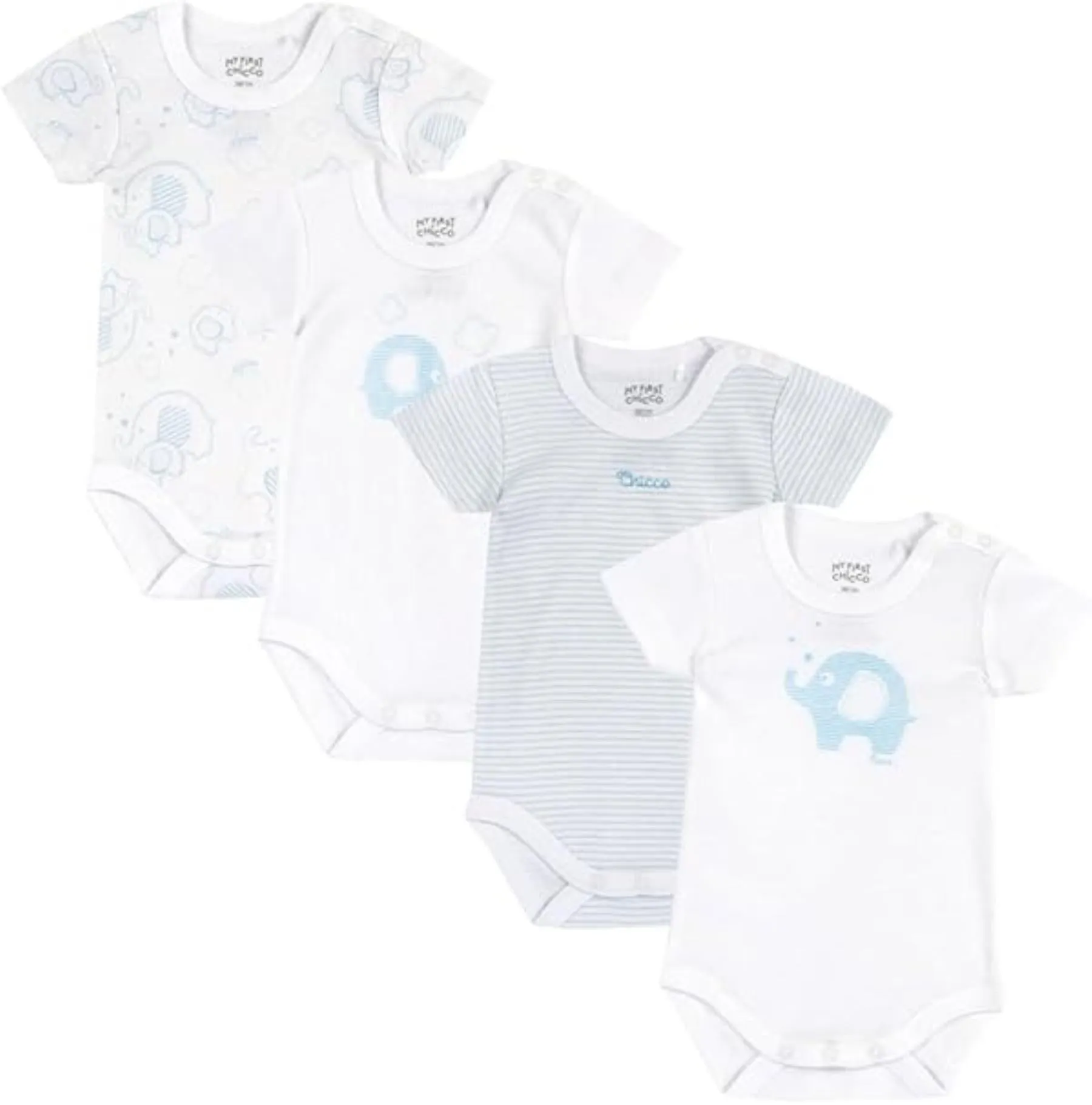 Chicco Bimbo Set di 4 Body a Maniche Corte 0-24 Mesi - immagine 1