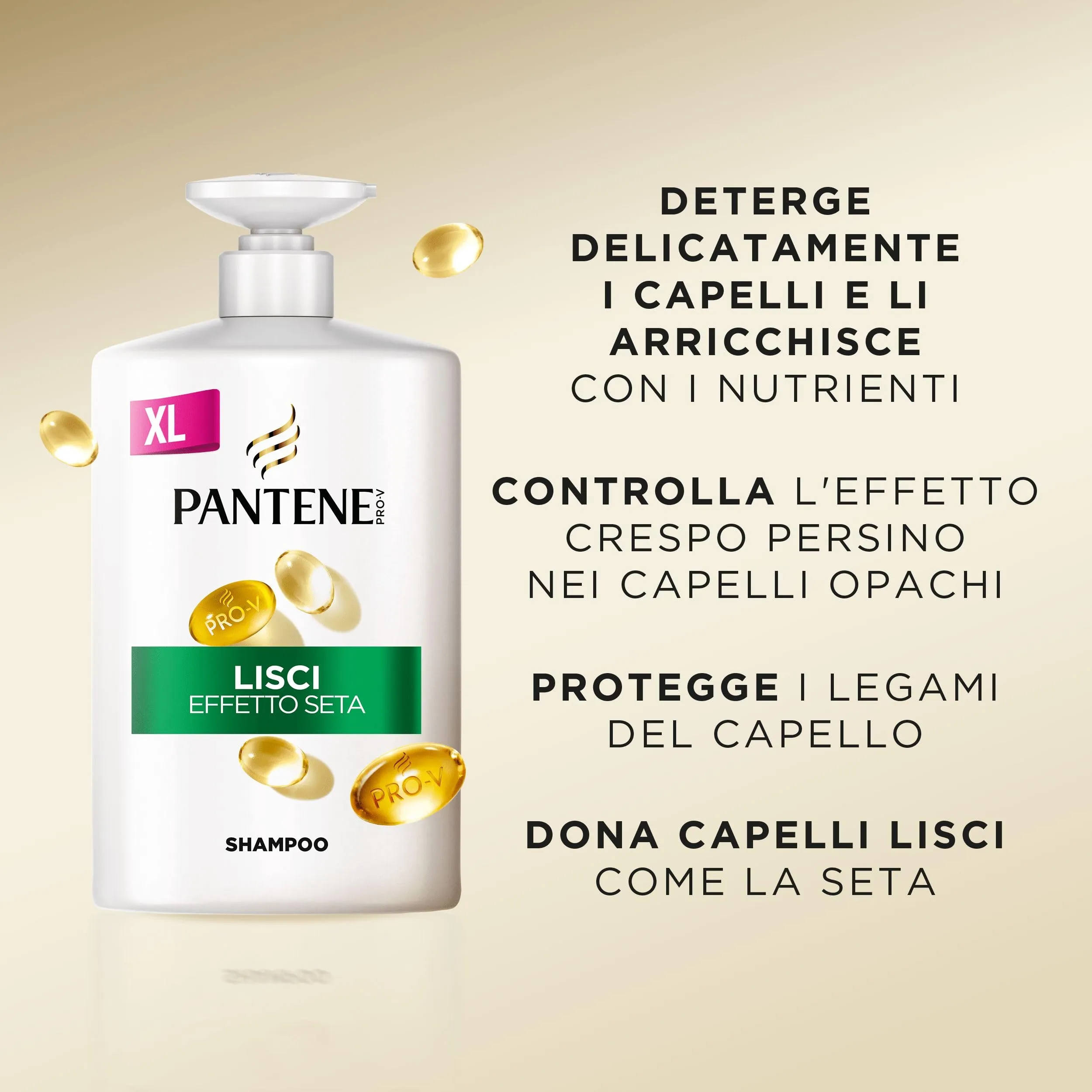 Pantene Pro-V Shampoo Lisci Effetto Seta 1000ml - immagine 2