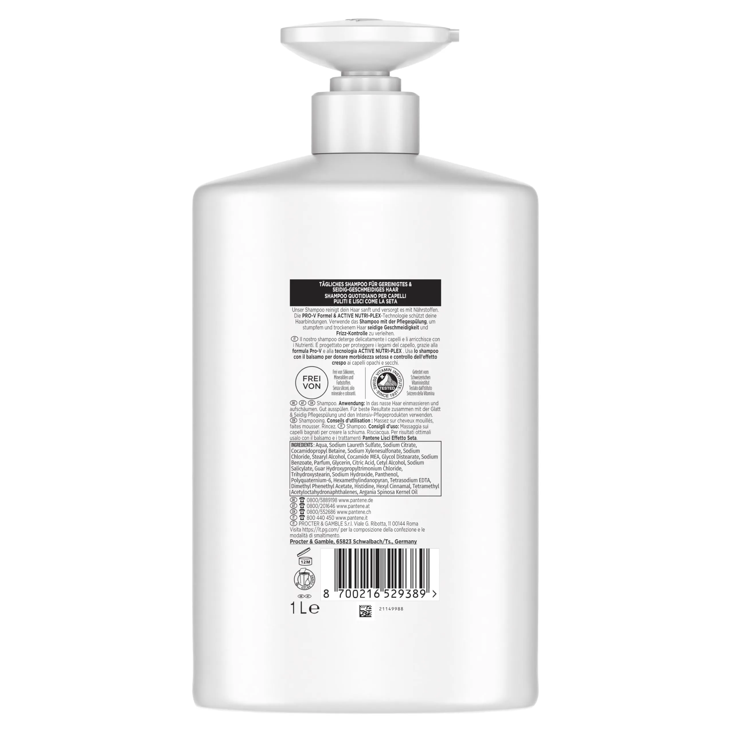 Pantene Pro-V Shampoo Lisci Effetto Seta 1000ml - immagine 7