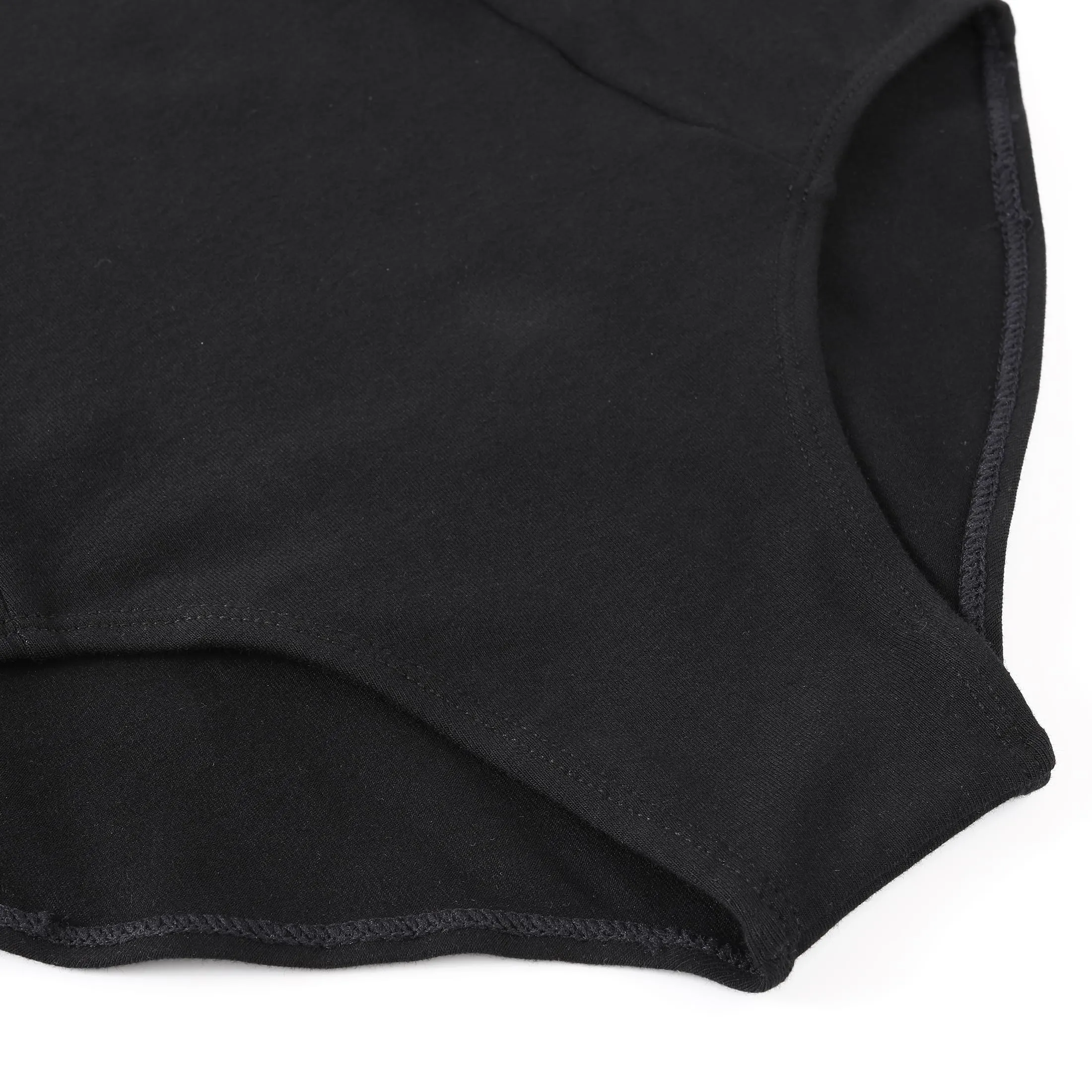 ZYXWVU Body Danza Classica Bambina Maniche Corte Scollo Tondo 7014-nero, 12-14 anni - immagine 6