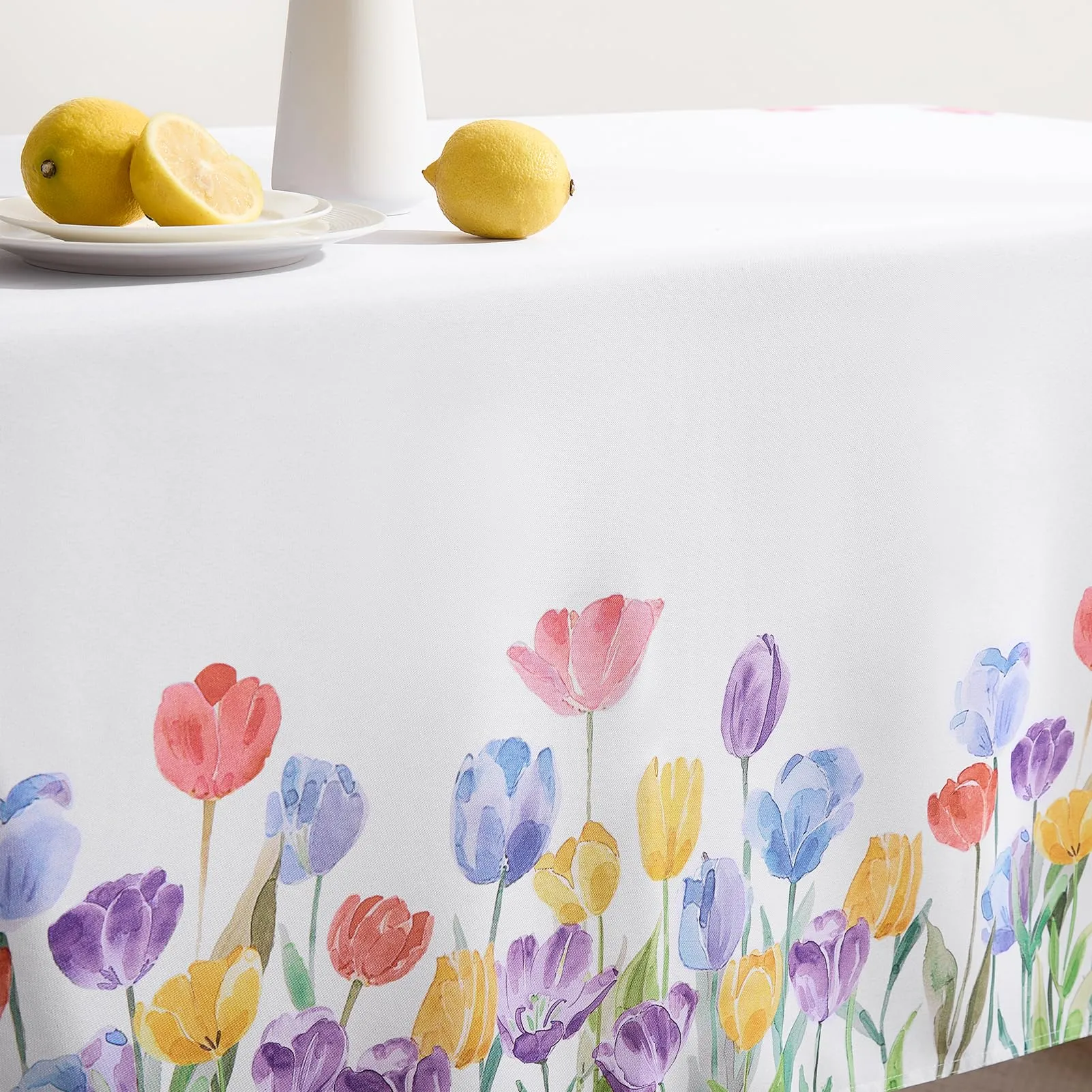 Softalker Tovaglia Pasquale Primaverile Rettangolare in Poliestere, Impermeabile e Antimacchia, 152 x 213 cm - immagine 4